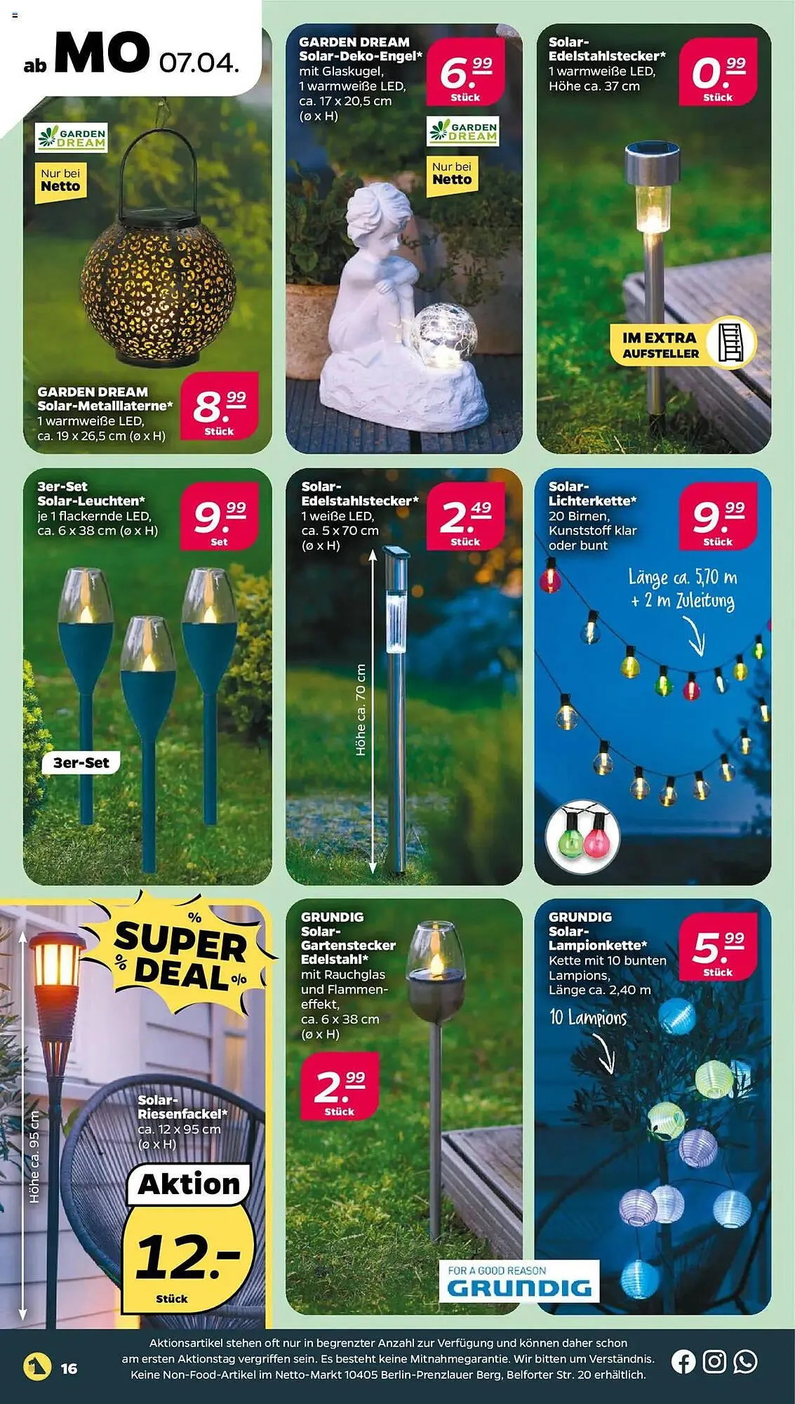 NETTO Prospekt von 7. April bis 12. April 2025 - Prospekt seite 16