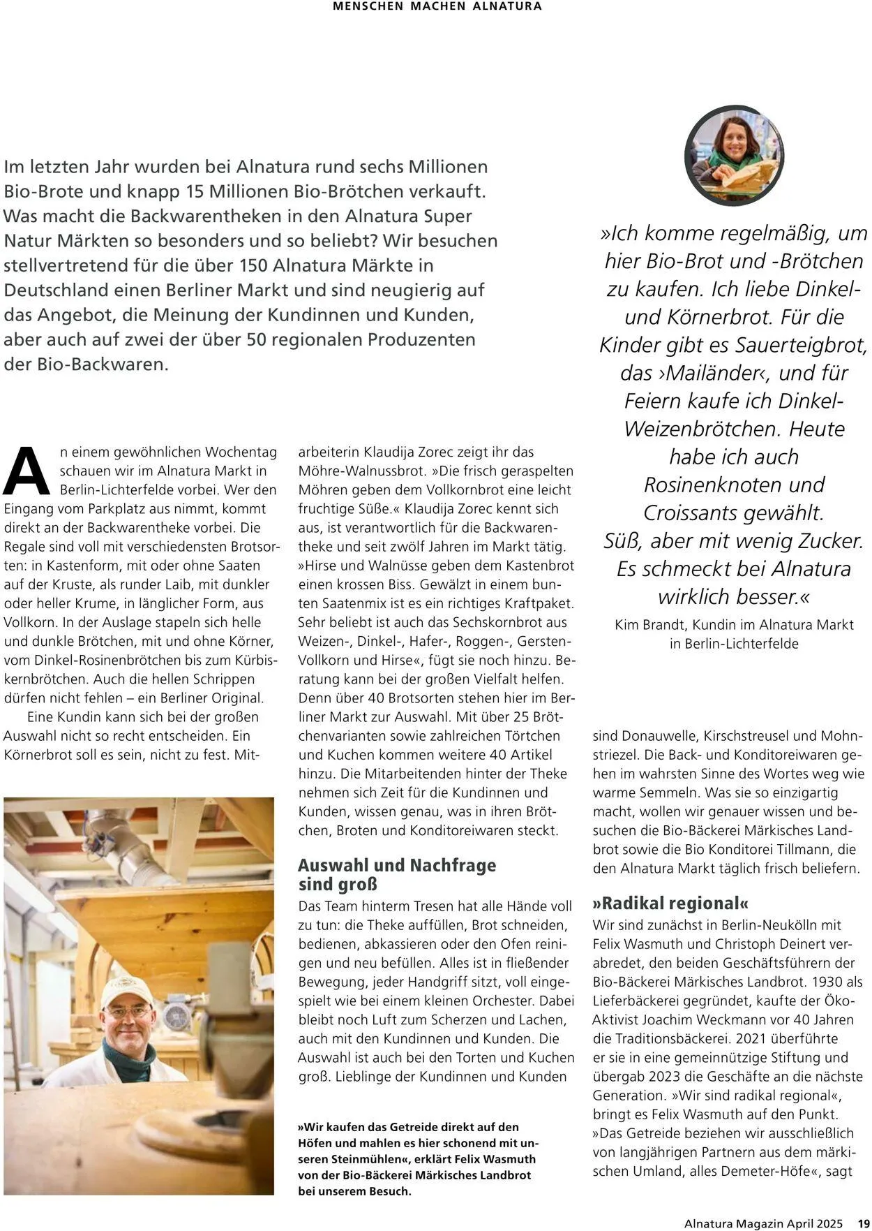 Alnatura von 1. April bis 30. April 2025 - Prospekt seite 19