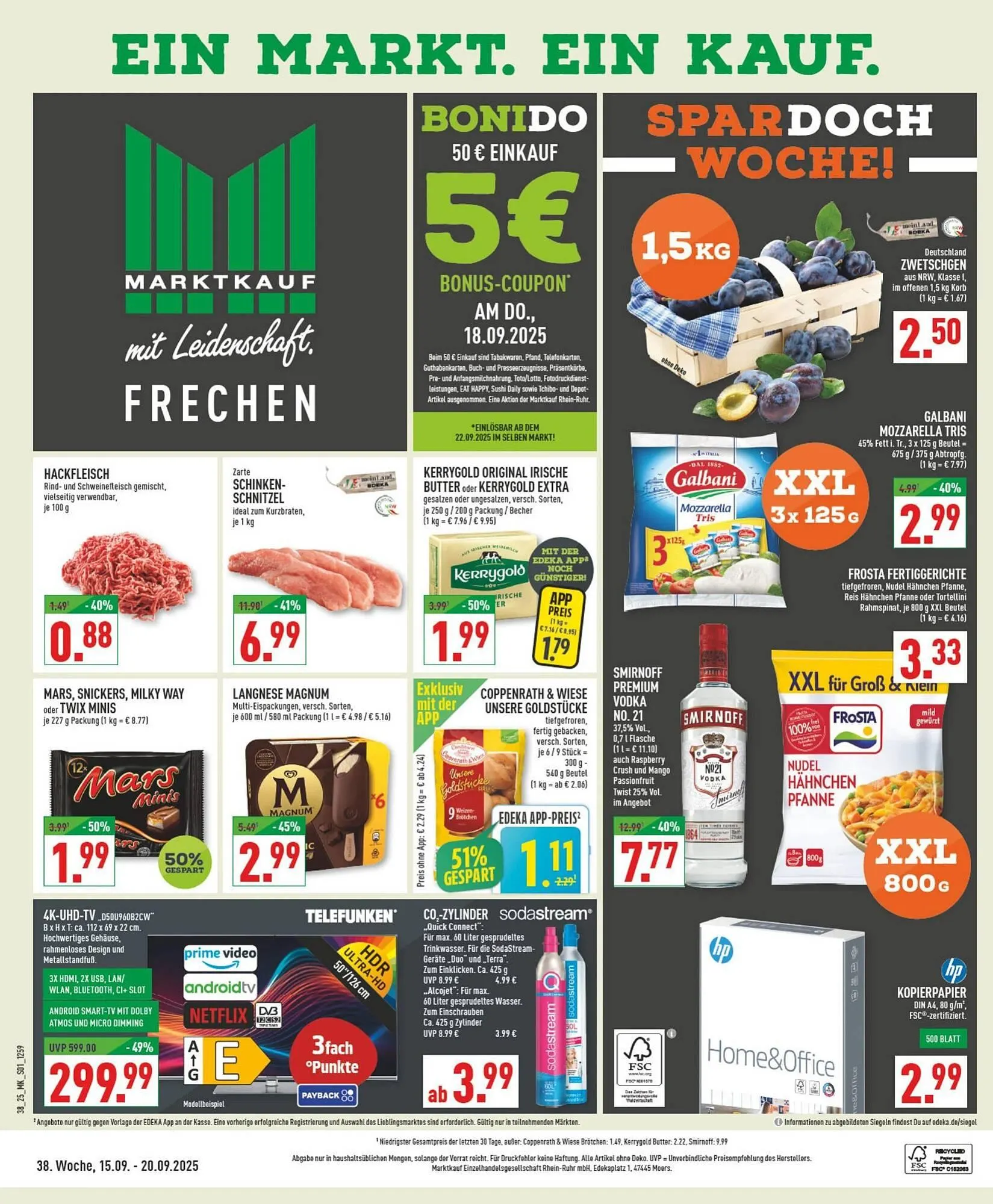 Marktkauf Prospekt von 15. September bis 20. September 2025 - Prospekt seite 1