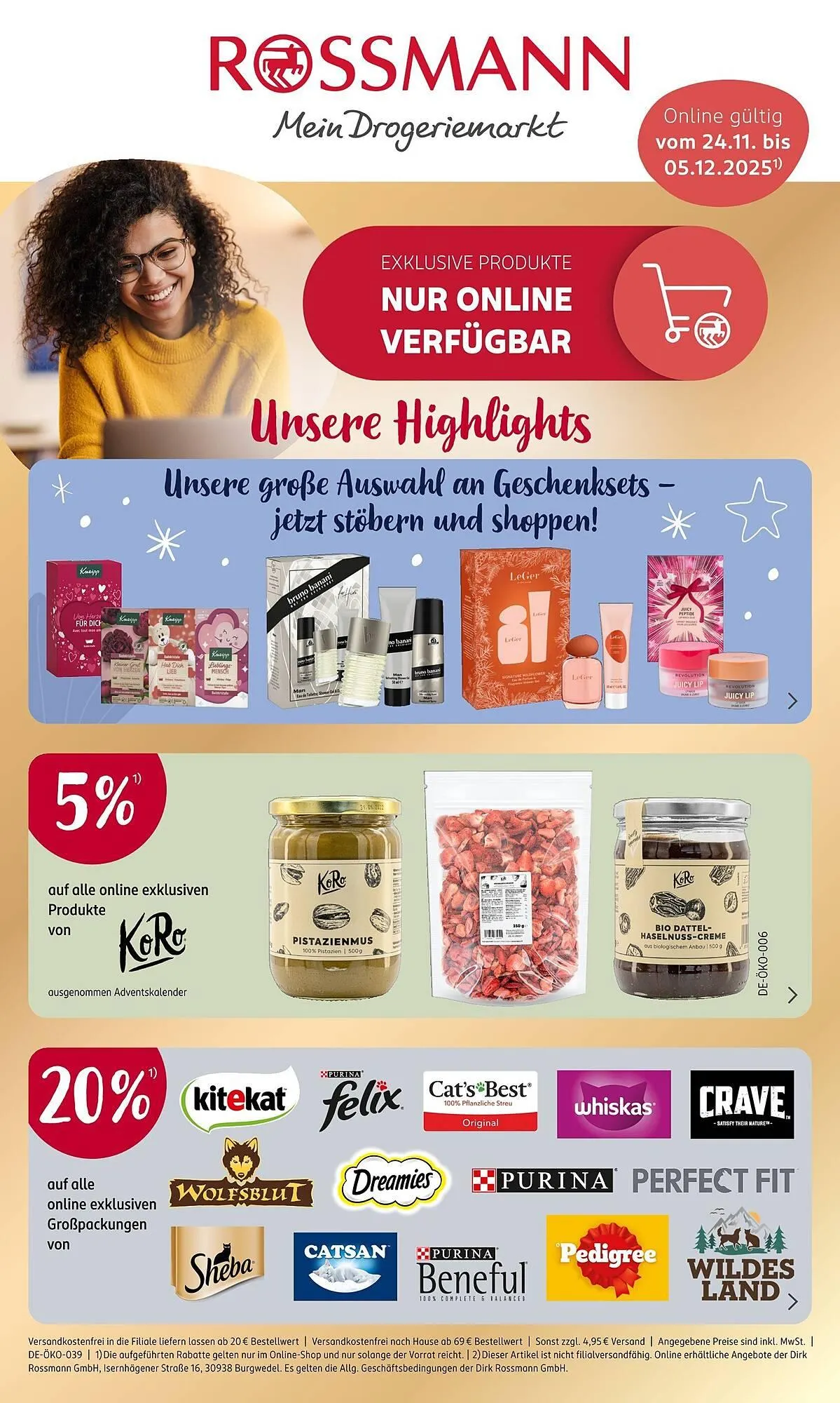 Rossmann Prospekt von 24. November bis 5. Dezember 2025 - Prospekt seite 1