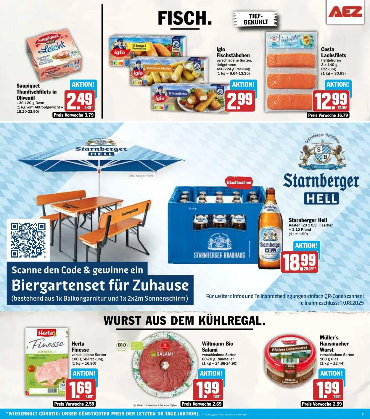 AEZ Aktueller Prospekt von 4. August bis 9. August 2025 - Prospekt seite 7