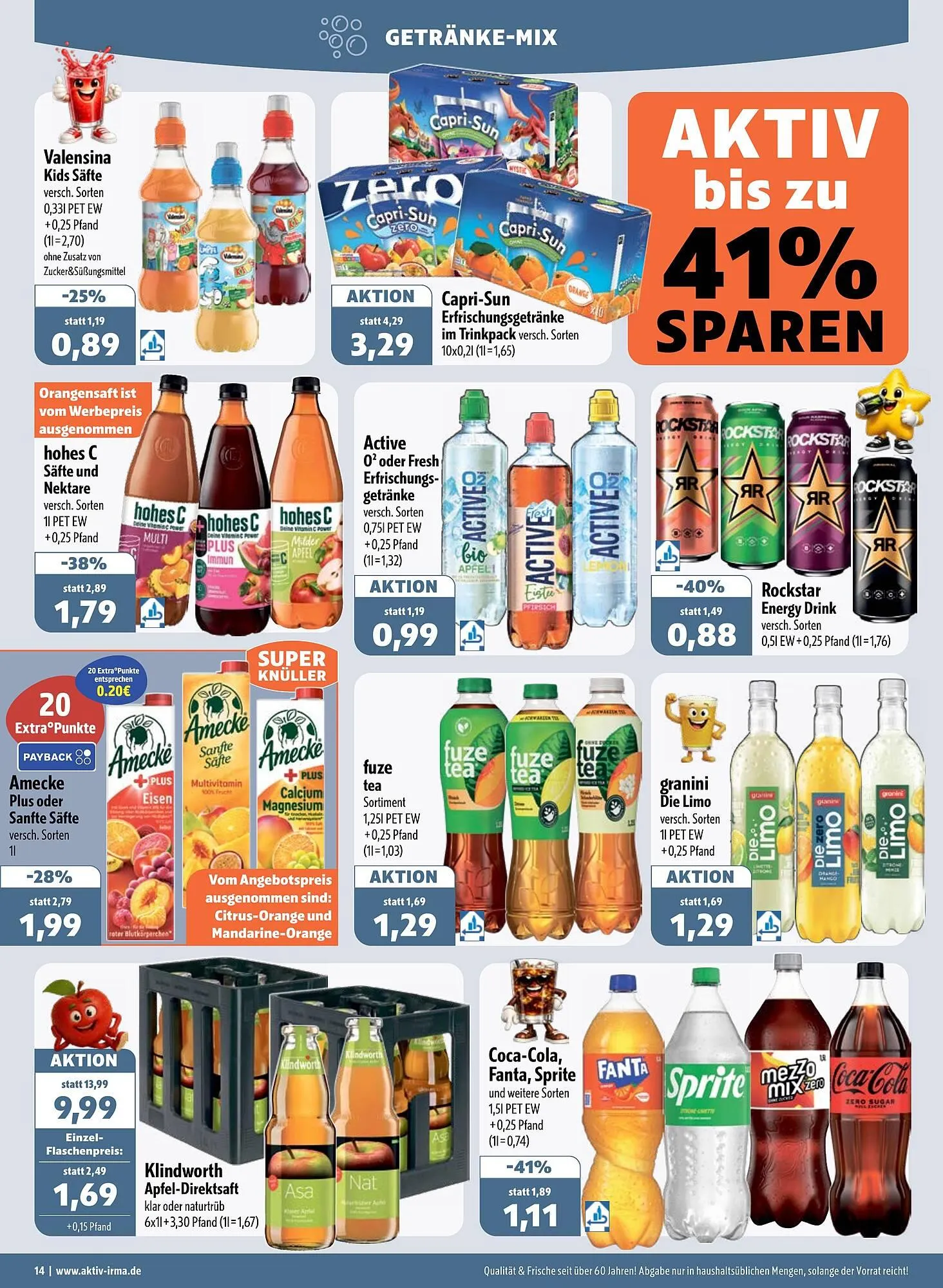 Aktiv Irma Prospekt von 13. April bis 18. April 2026 - Prospekt seite 14