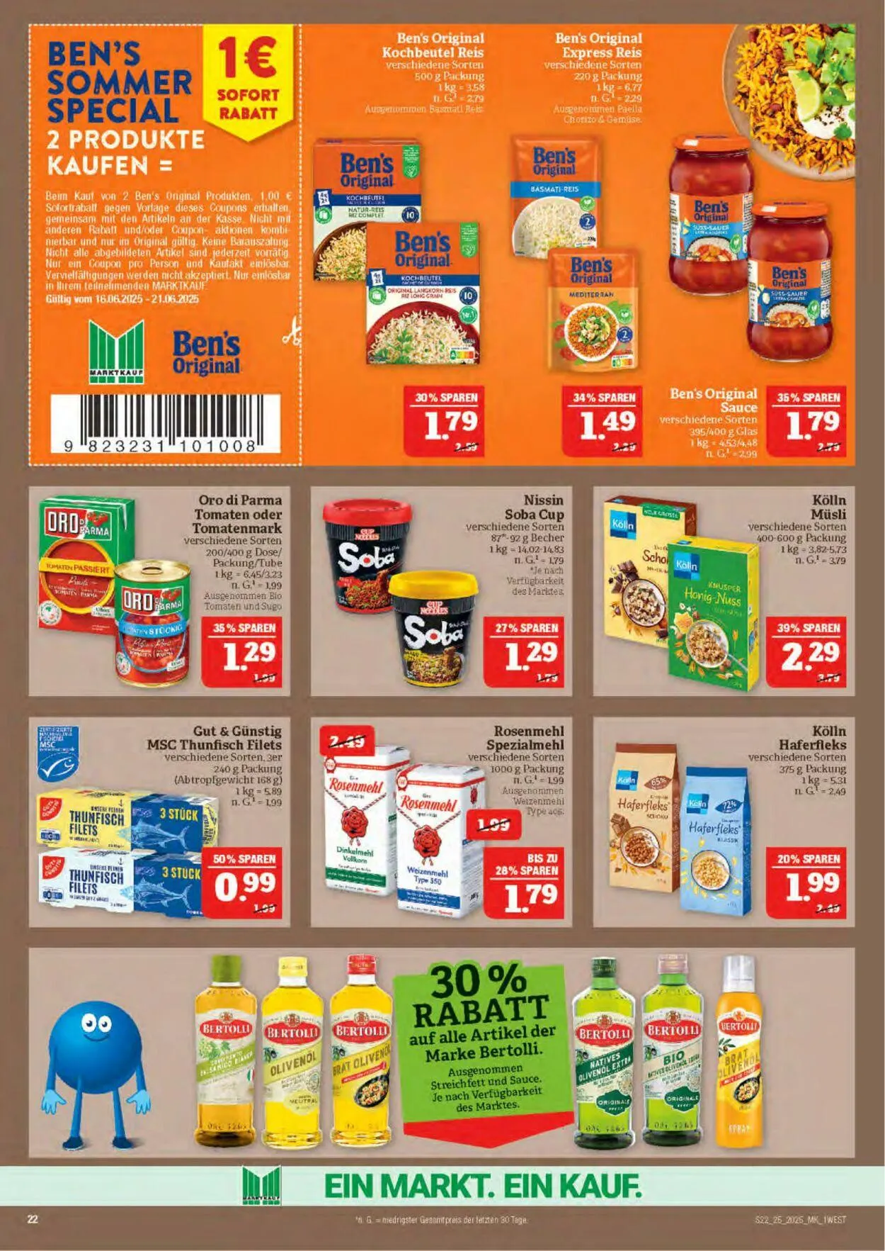 Marktkauf - Nürnberg-Thon Aktueller Prospekt von 16. Juni bis 21. Juni 2025 - Prospekt seite 22