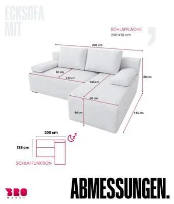 Ecksofa mit Schlaffunktion ERNEST