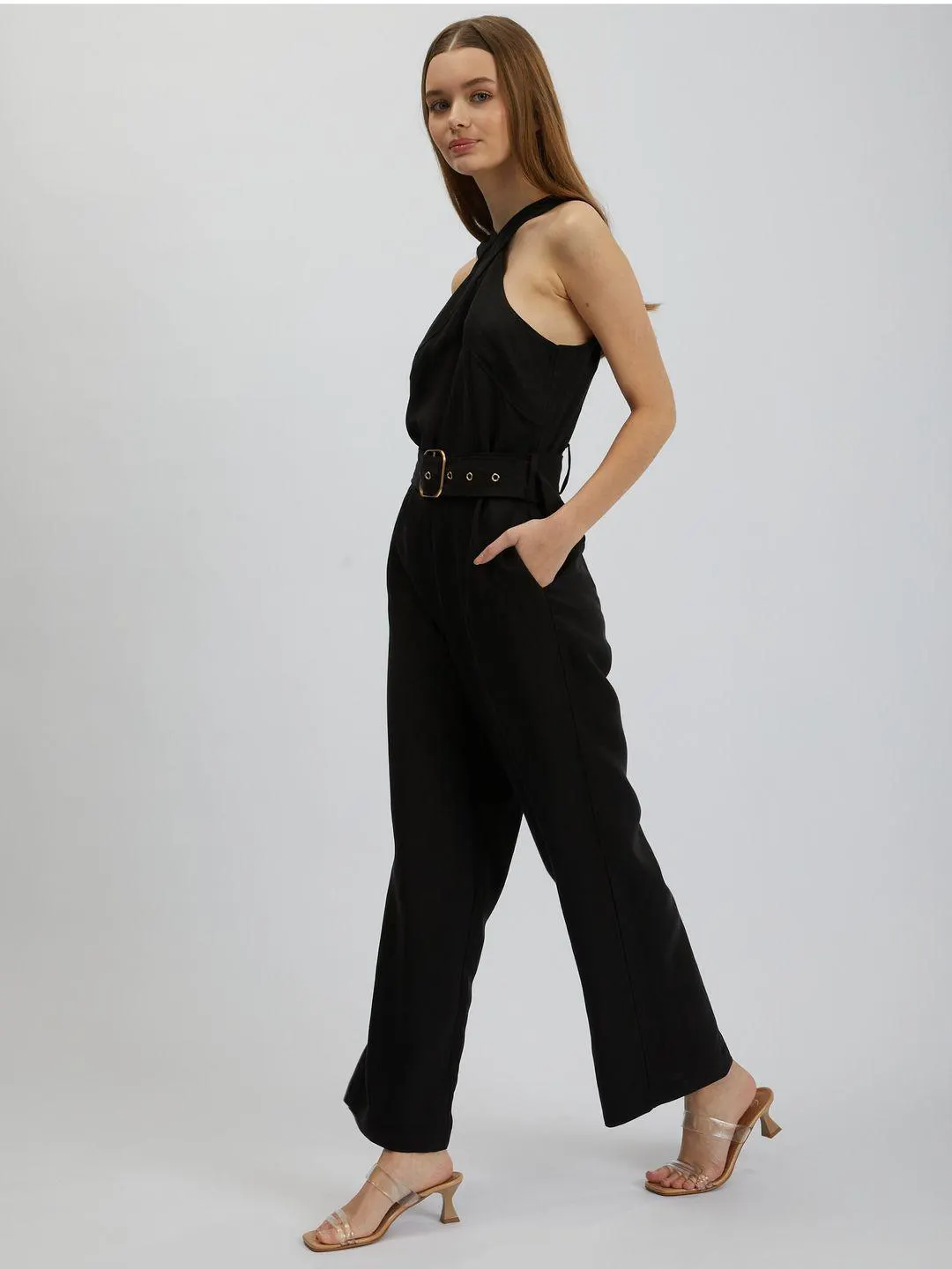 Schwarzer Damen-Overall ORSAY