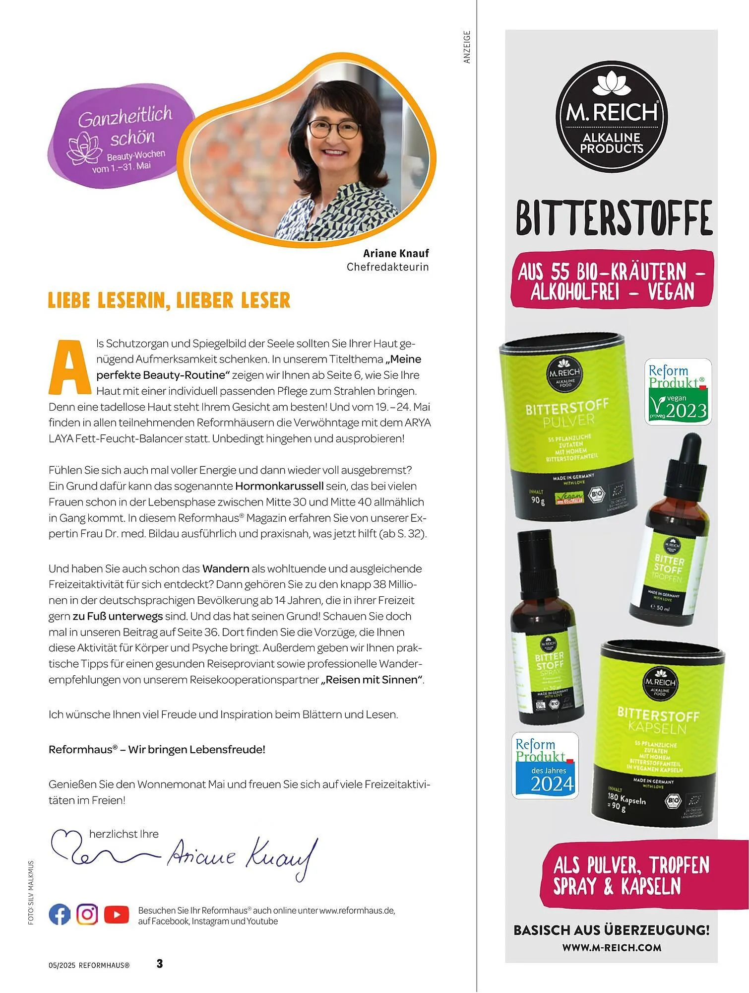 Reformhaus Prospekt von 1. Mai bis 31. Mai 2025 - Prospekt seite 3