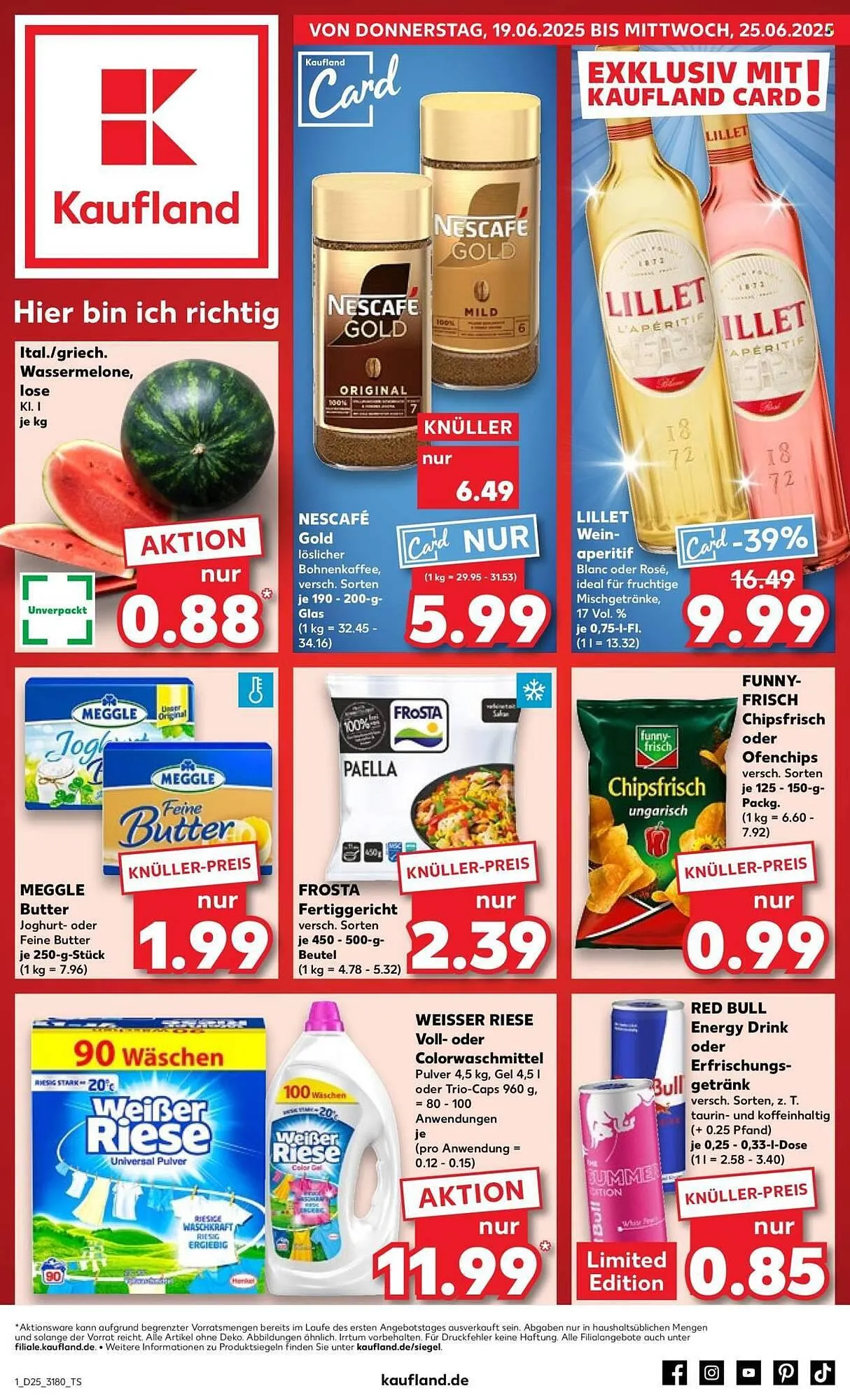 Kaufland Prospekt von 19. Juni bis 25. Juni 2025 - Prospekt seite 1