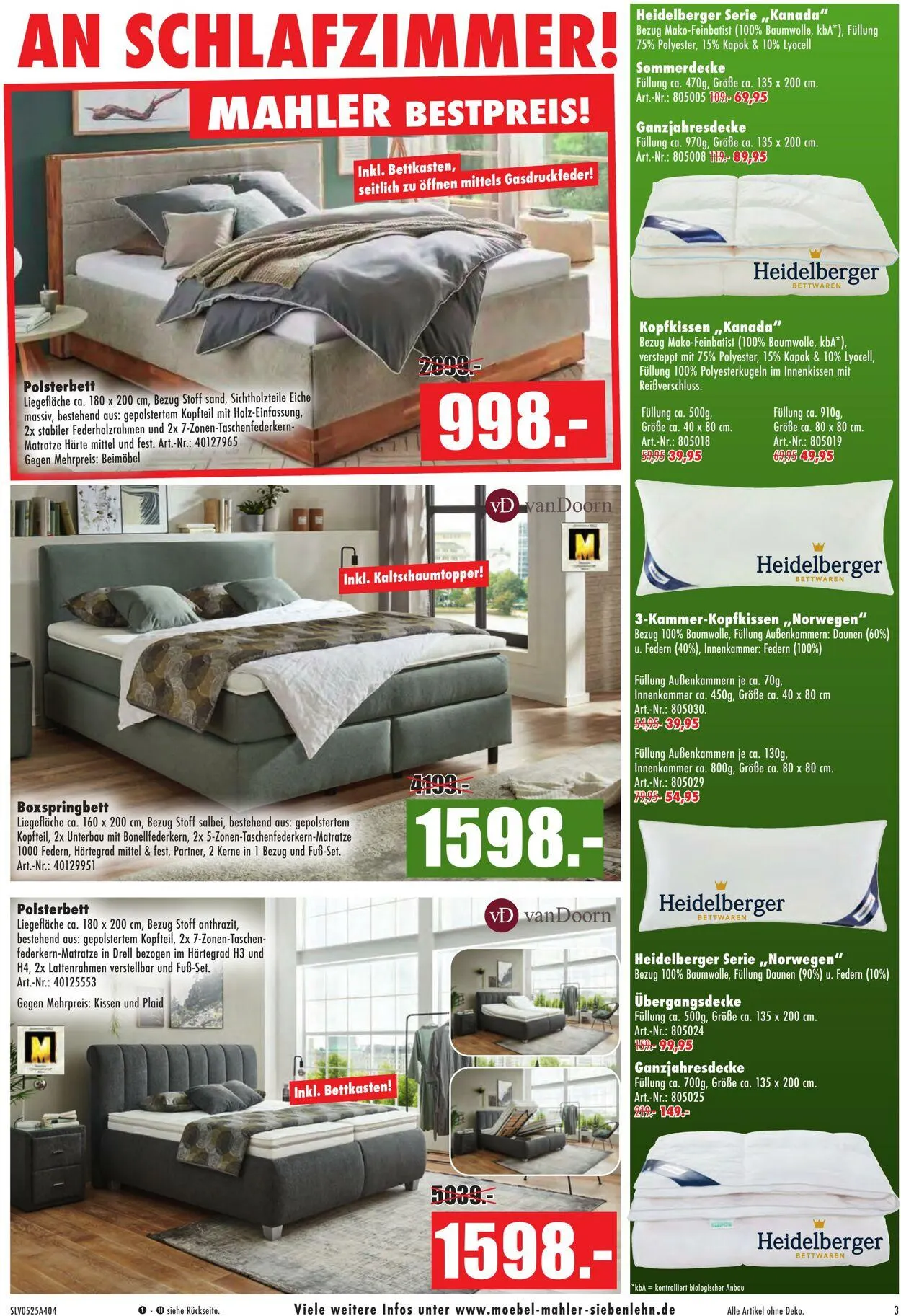 Möbel Mahler Aktueller Prospekt von 19. Mai bis 2. Juni 2025 - Prospekt seite 3