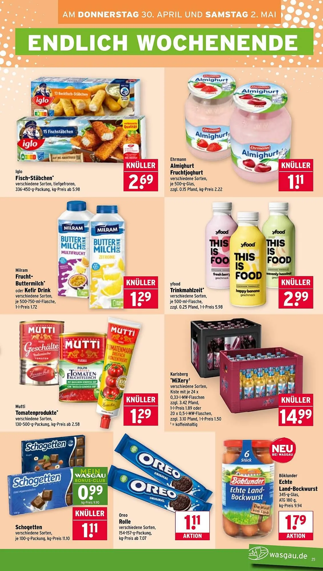 Wasgau Prospekt von 27. April bis 2. Mai 2026 - Prospekt seite 25