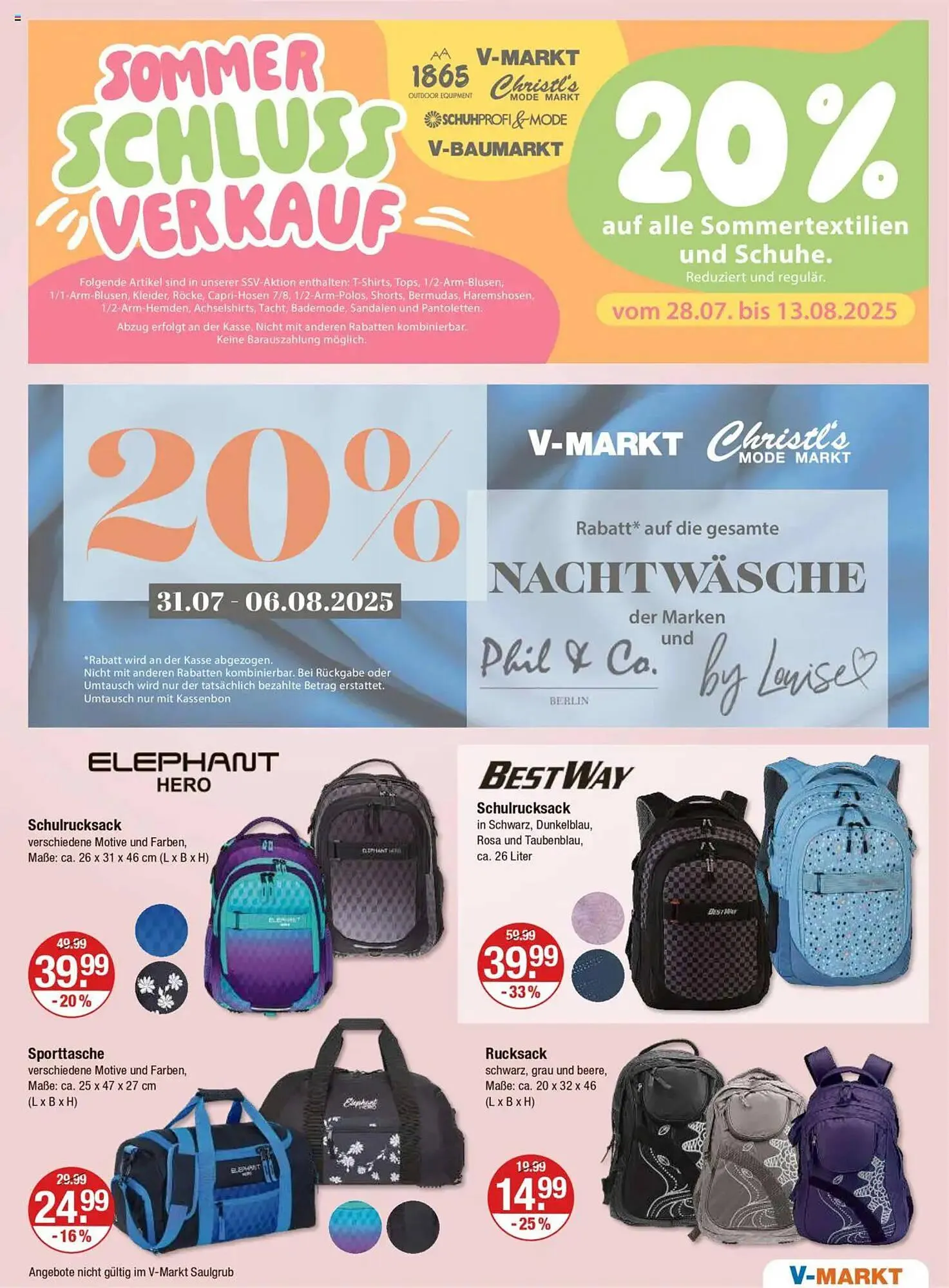 V Markt Prospekt von 31. Juli bis 6. August 2025 - Prospekt seite 17