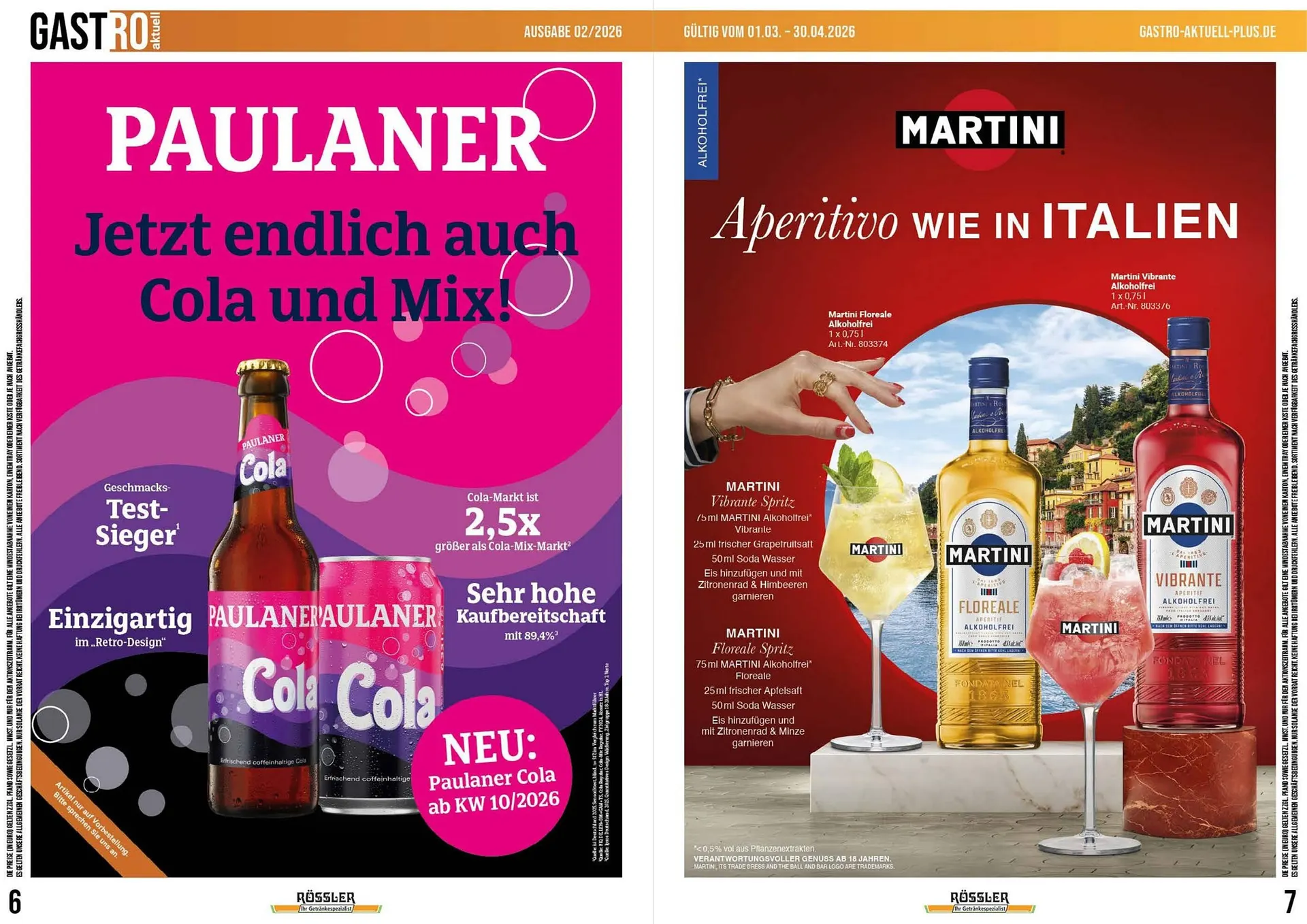 Getränke Rössler Prospekt von 1. März bis 30. April 2026 - Prospekt seite 4