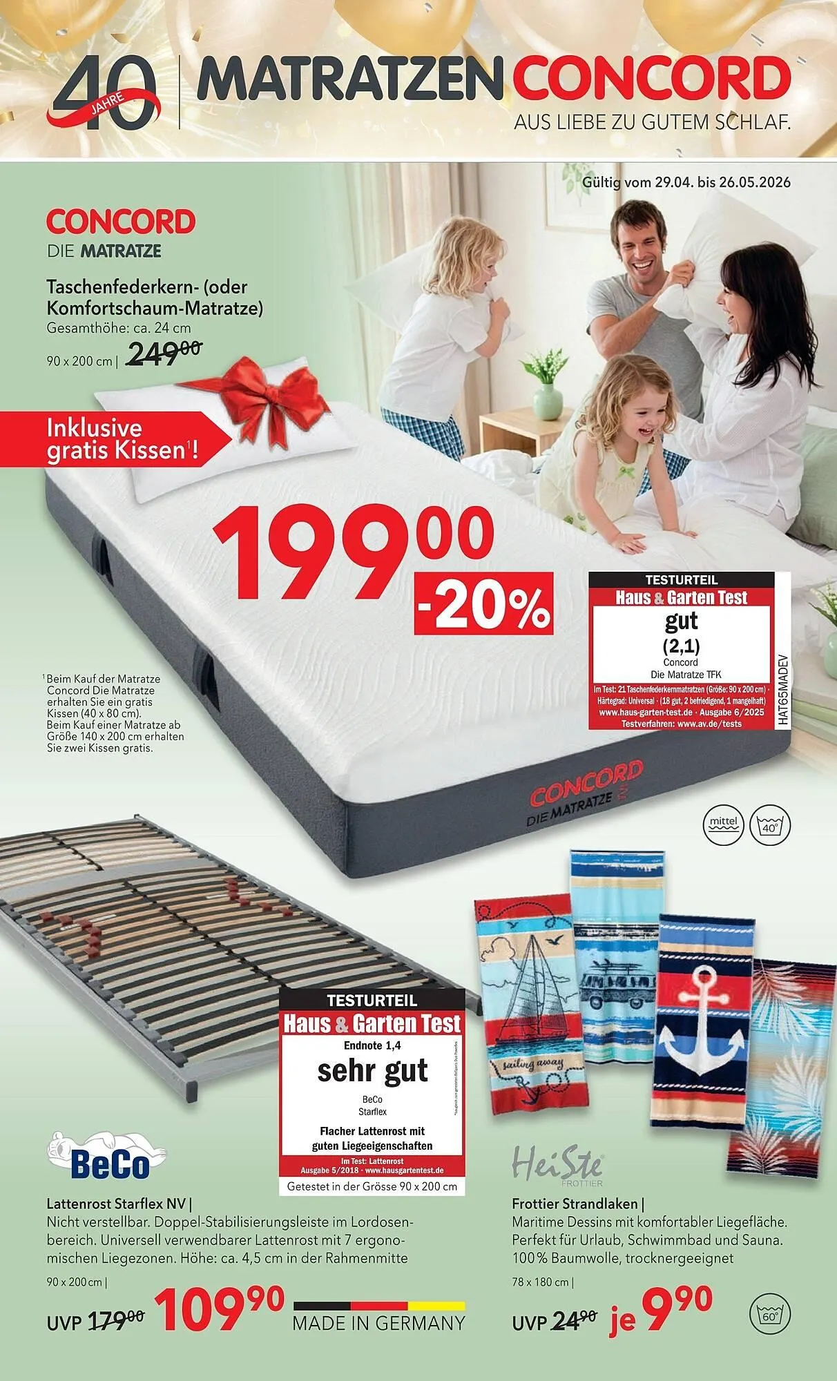 Matratzen Concord Prospekt - 1