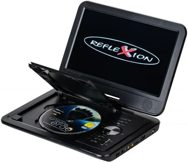 Reflexion DVD1025 tragbarer DVD-Player mit Bildschirm schwarz