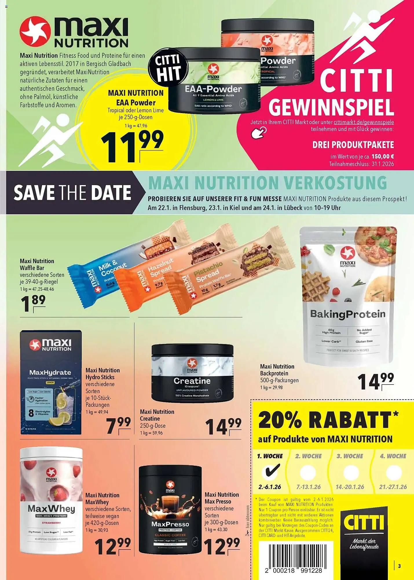 CITTI Markt Prospekt von 2. Januar bis 27. Januar 2026 - Prospekt seite 3