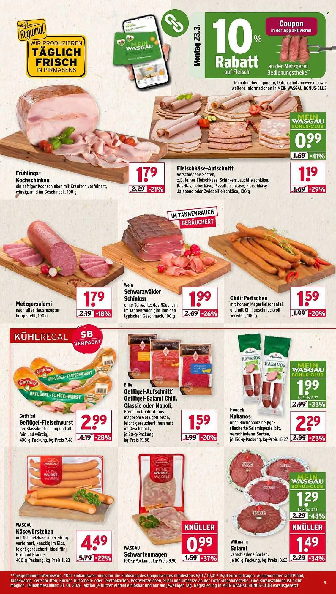 Wasgau Prospekt von 23. März bis 28. März 2026 - Prospekt seite 5