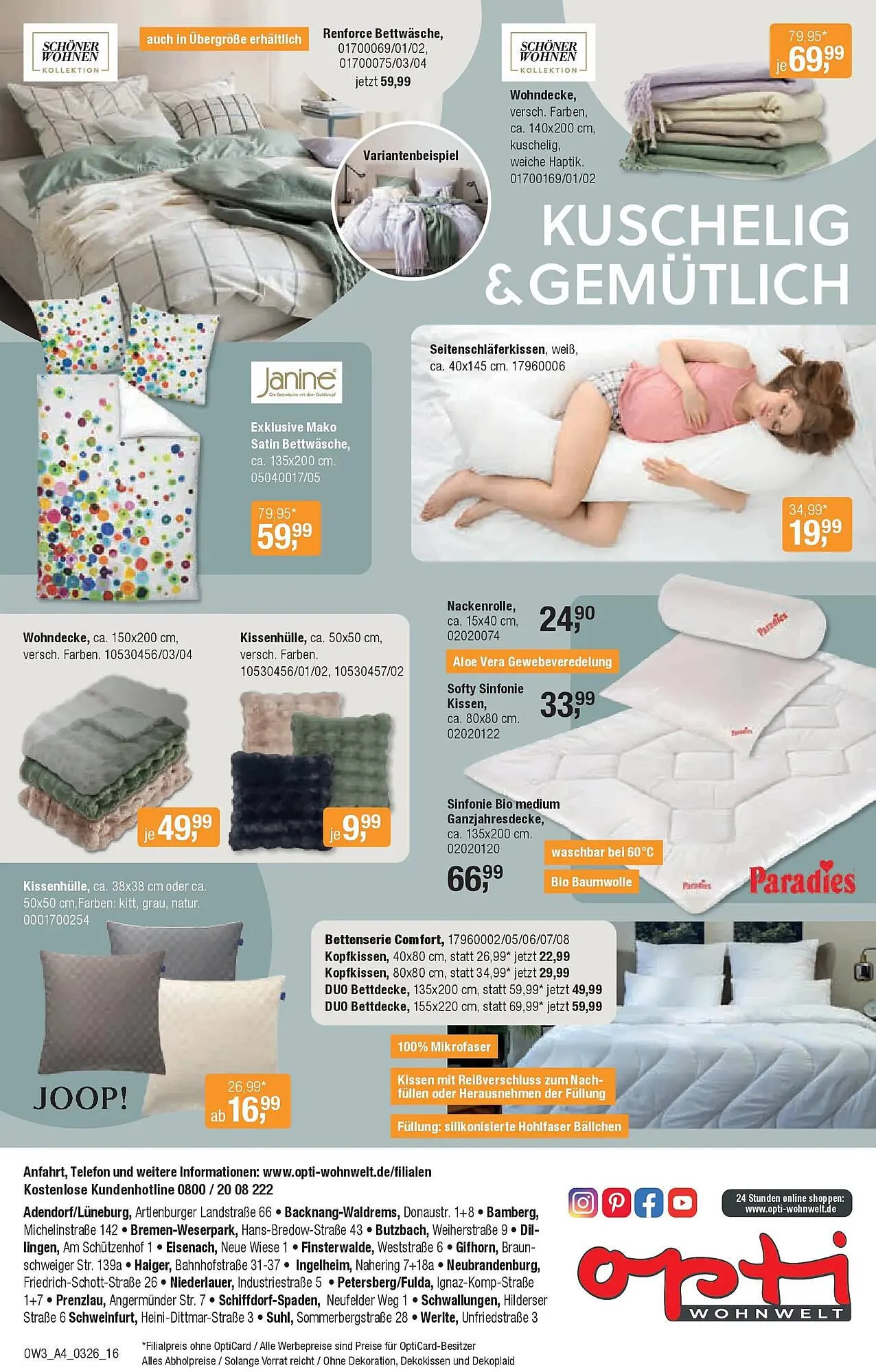 Opti Wohnwelt Prospekt von 25. Februar bis 21. März 2026 - Prospekt seite 16