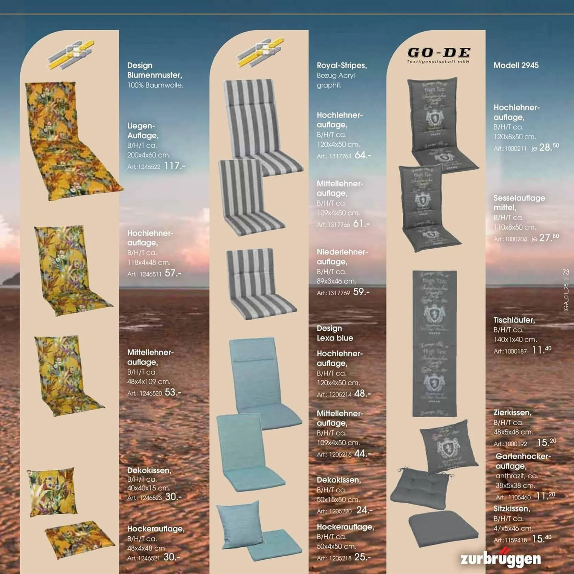 Zurbrüggen Prospekt von 14. Mai bis 31. August 2025 - Prospekt seite 73