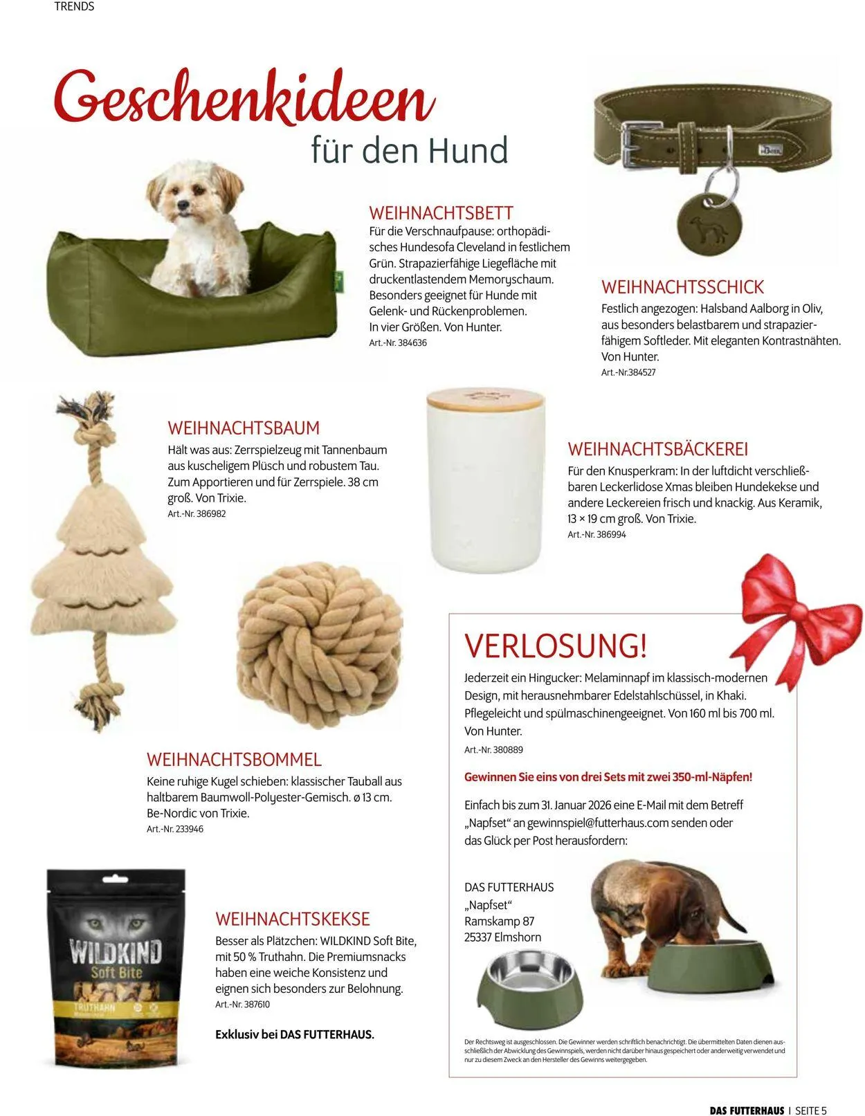 Futterhaus Aktueller Prospekt von 1. Dezember bis 31. Dezember 2025 - Prospekt seite 5