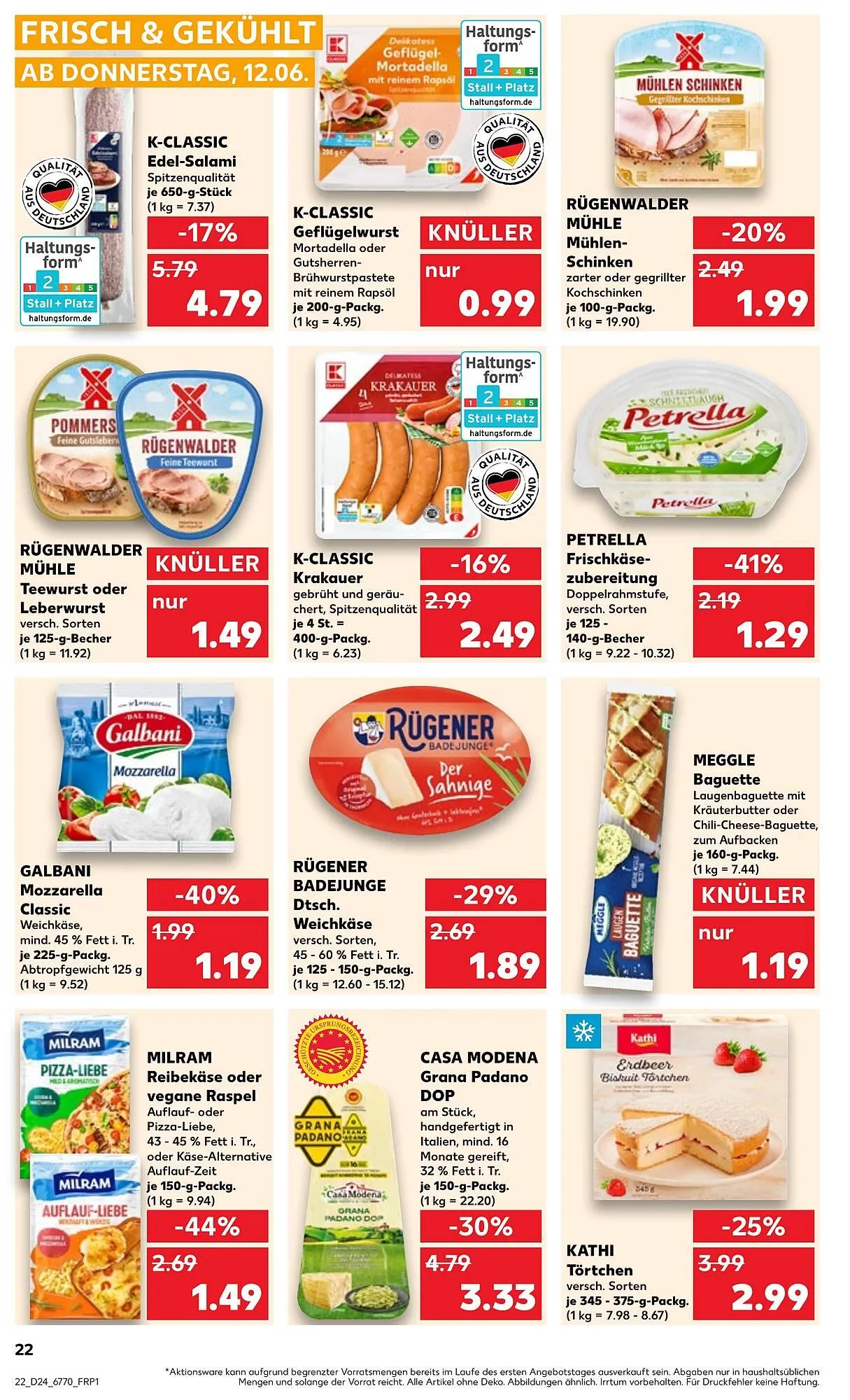 Kaufland Prospekt von 12. Juni bis 18. Juni 2025 - Prospekt seite 22