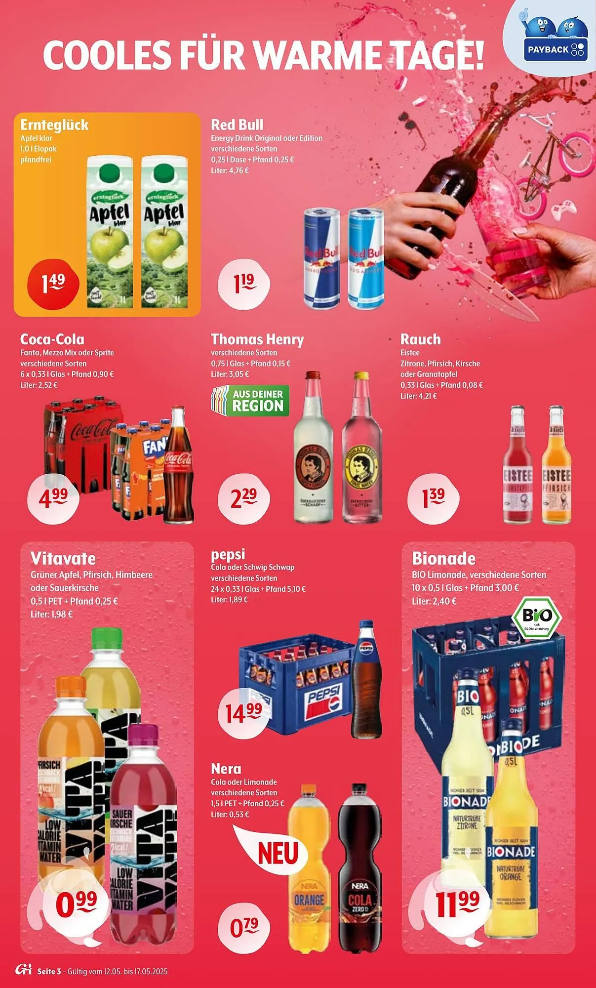 Getränke Hoffmann Prospekt von 12. Mai bis 17. Mai 2025 - Prospekt seite 3