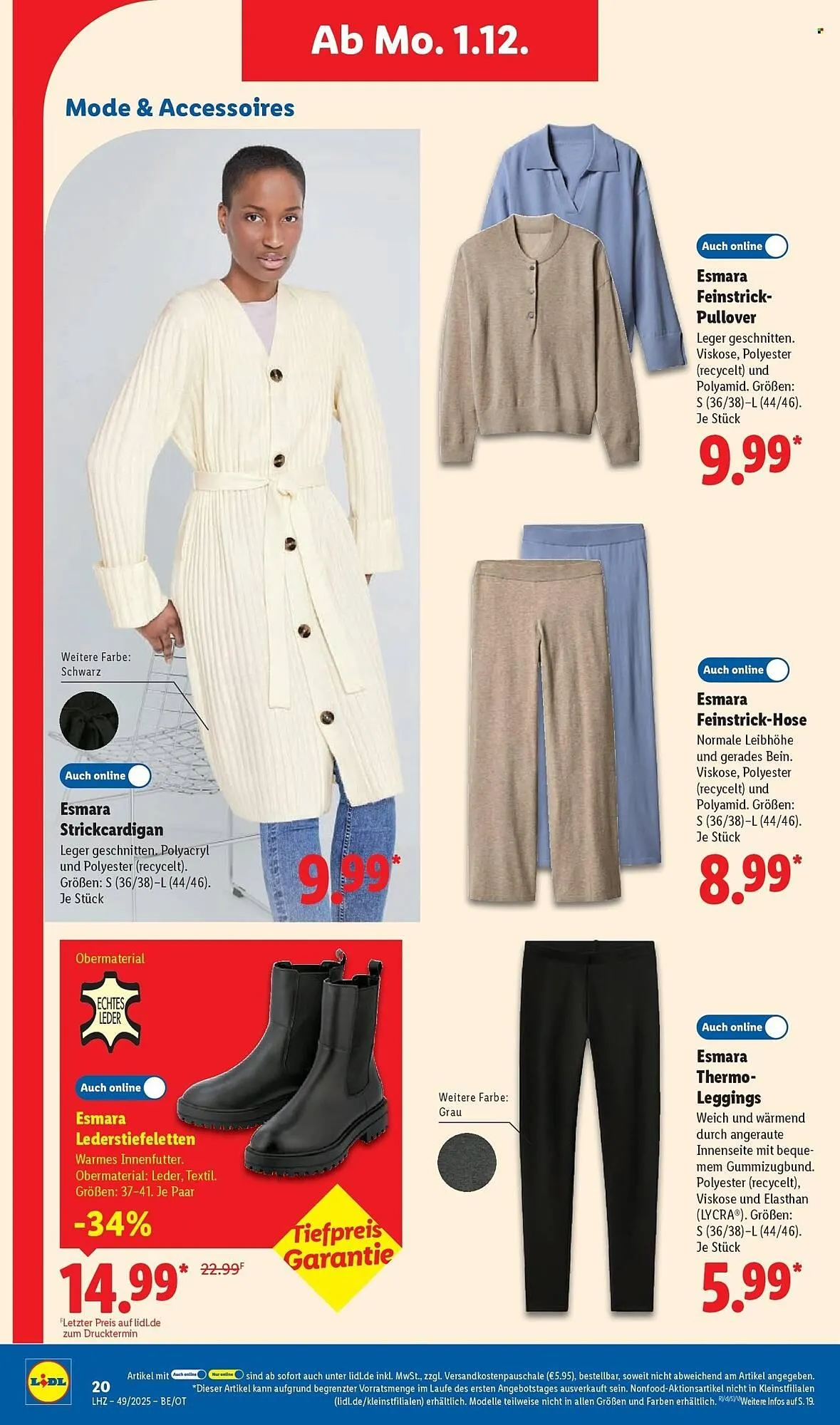 Lidl Prospekt von 1. Dezember bis 6. Dezember 2025 - Prospekt seite 34