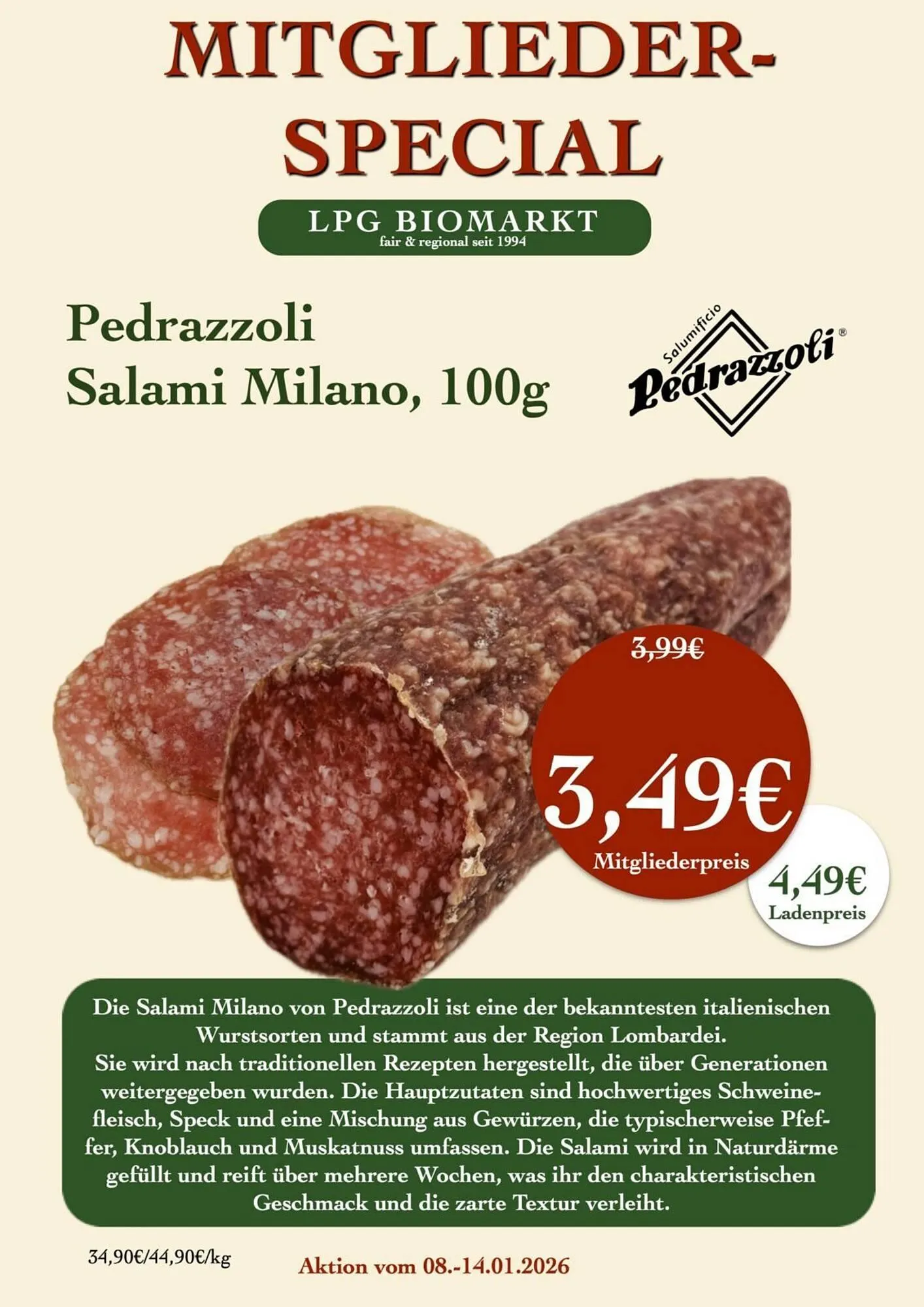 LPG Biomarkt Prospekt von 8. Januar bis 14. Januar 2026 - Prospekt seite 8