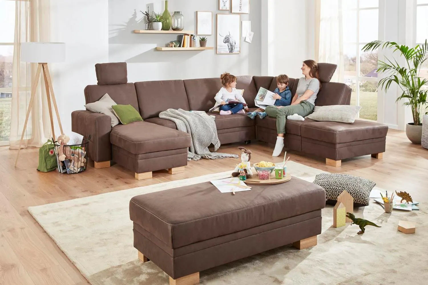 Modulmaster Wohnlandschaft Casa in Mikrofaser