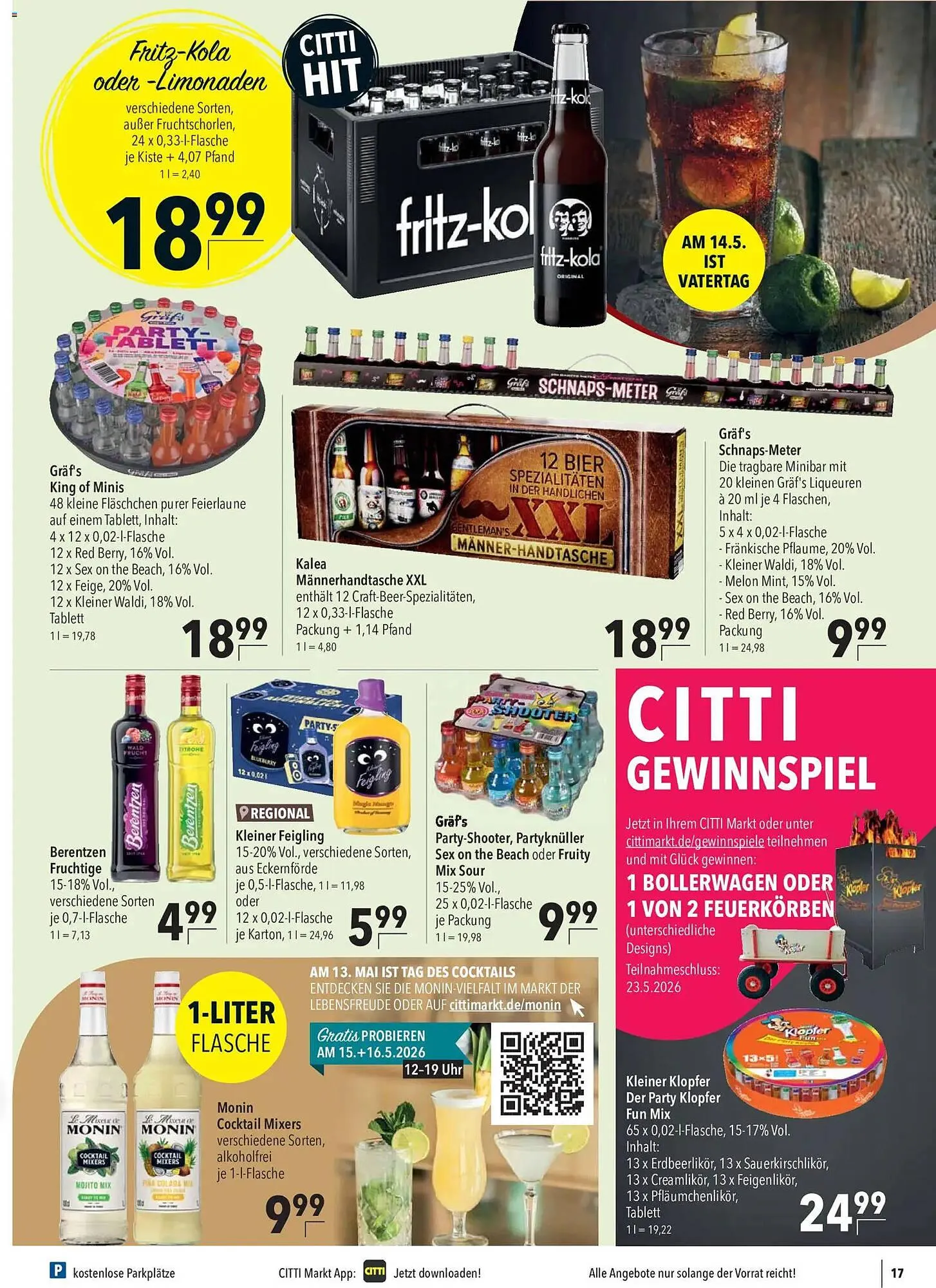 CITTI Markt Prospekt von 13. Mai bis 19. Mai 2026 - Prospekt seite 17