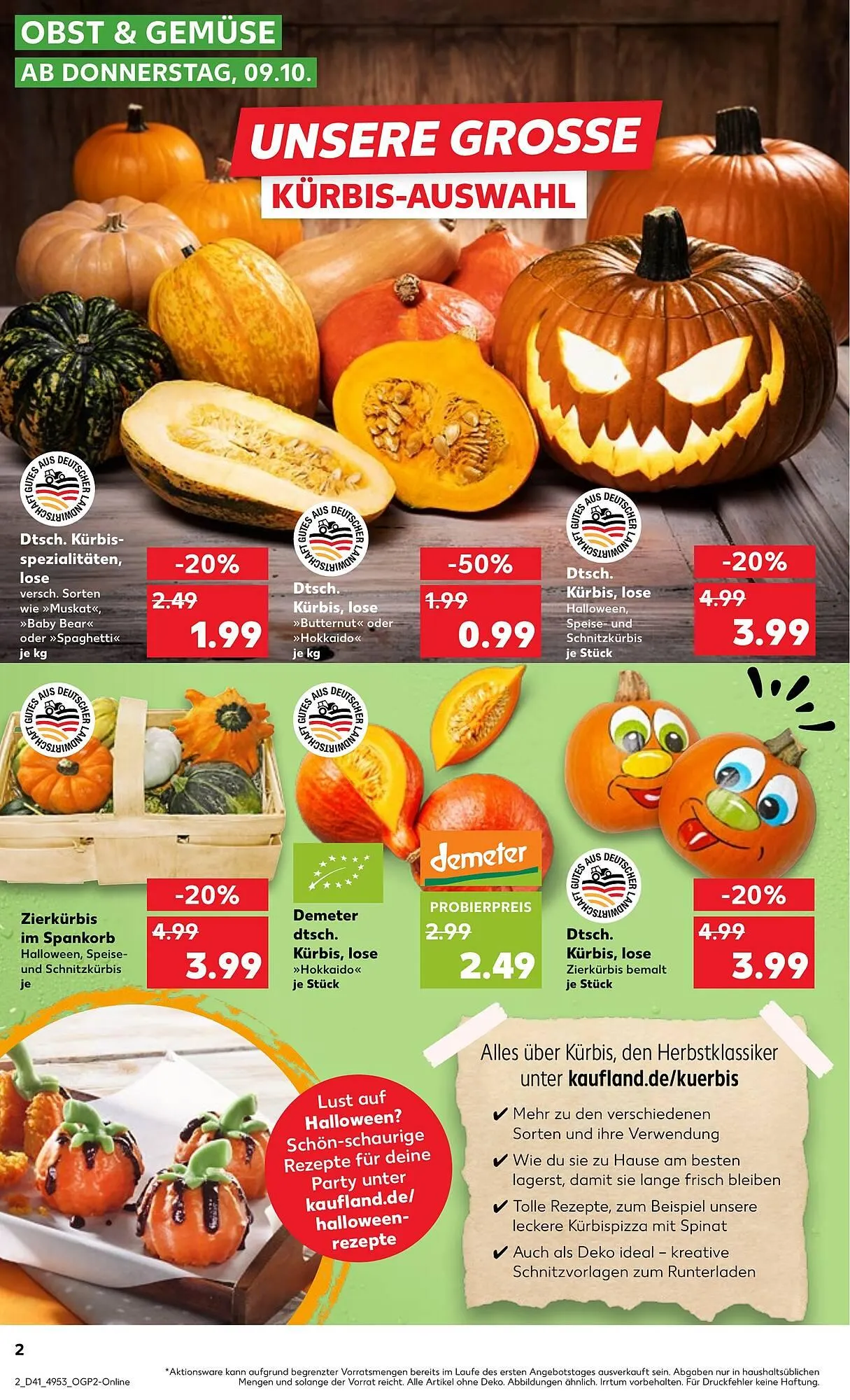 Kaufland Prospekt von 9. Oktober bis 15. Oktober 2025 - Prospekt seite 2