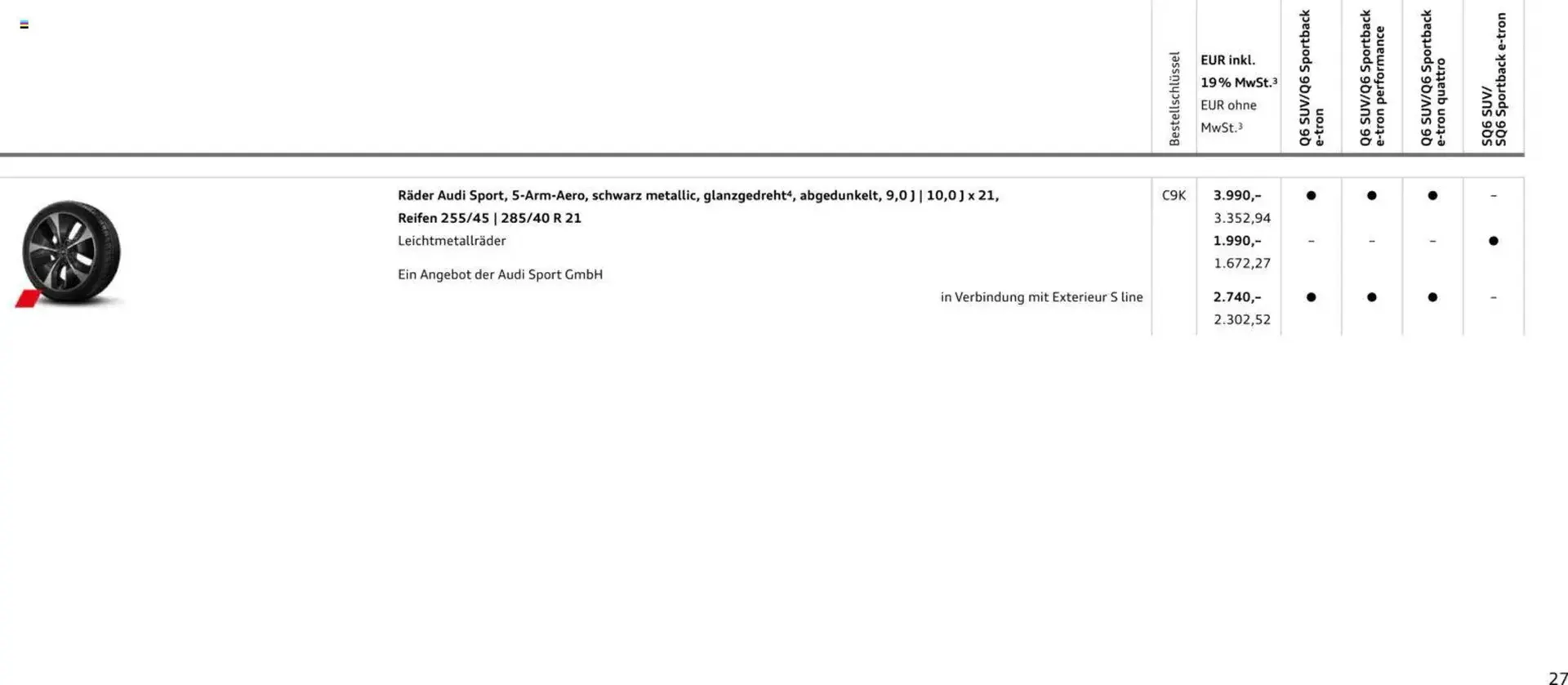 Audi Prospekt von 28. Oktober bis 28. Oktober 2026 - Prospekt seite 27