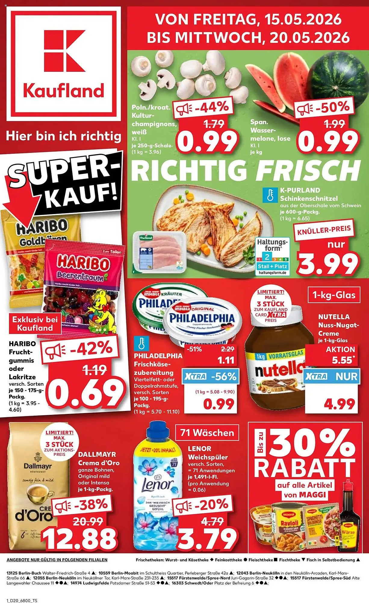 Kaufland Prospekt von 15. Mai bis 20. Mai 2026 - Prospekt seite 1