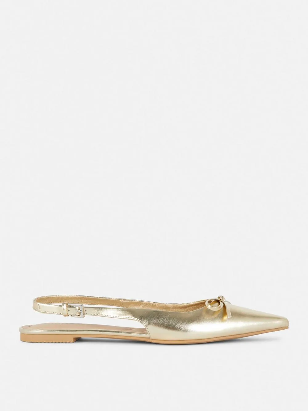 Slingbacks mit spitzer Zehenpartie und Schleife