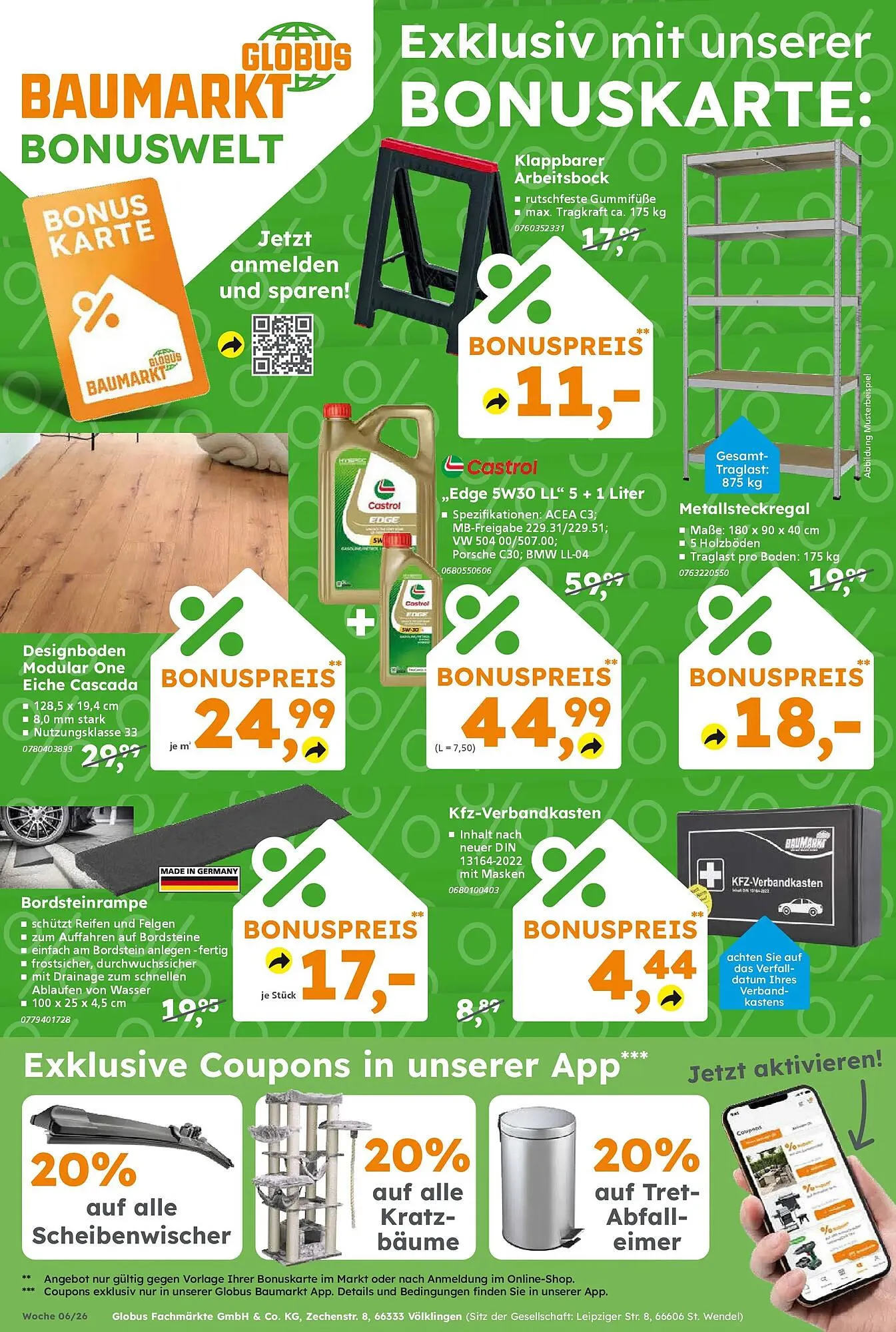 Globus Baumarkt Prospekt von 1. Februar bis 7. Februar 2026 - Prospekt seite 8