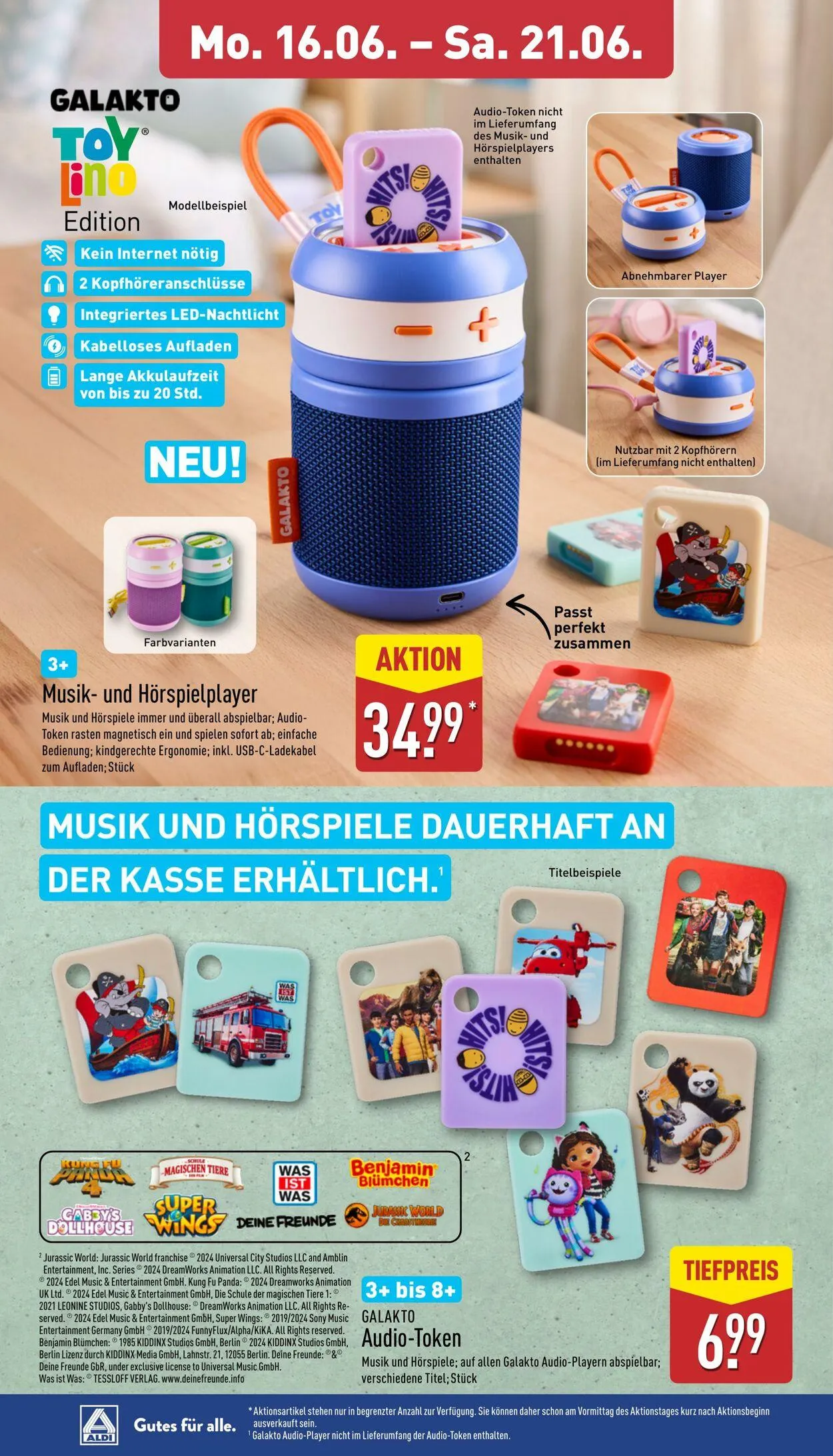 Aldi-Nord von 16. Juni bis 21. Juni 2025 - Prospekt seite 37