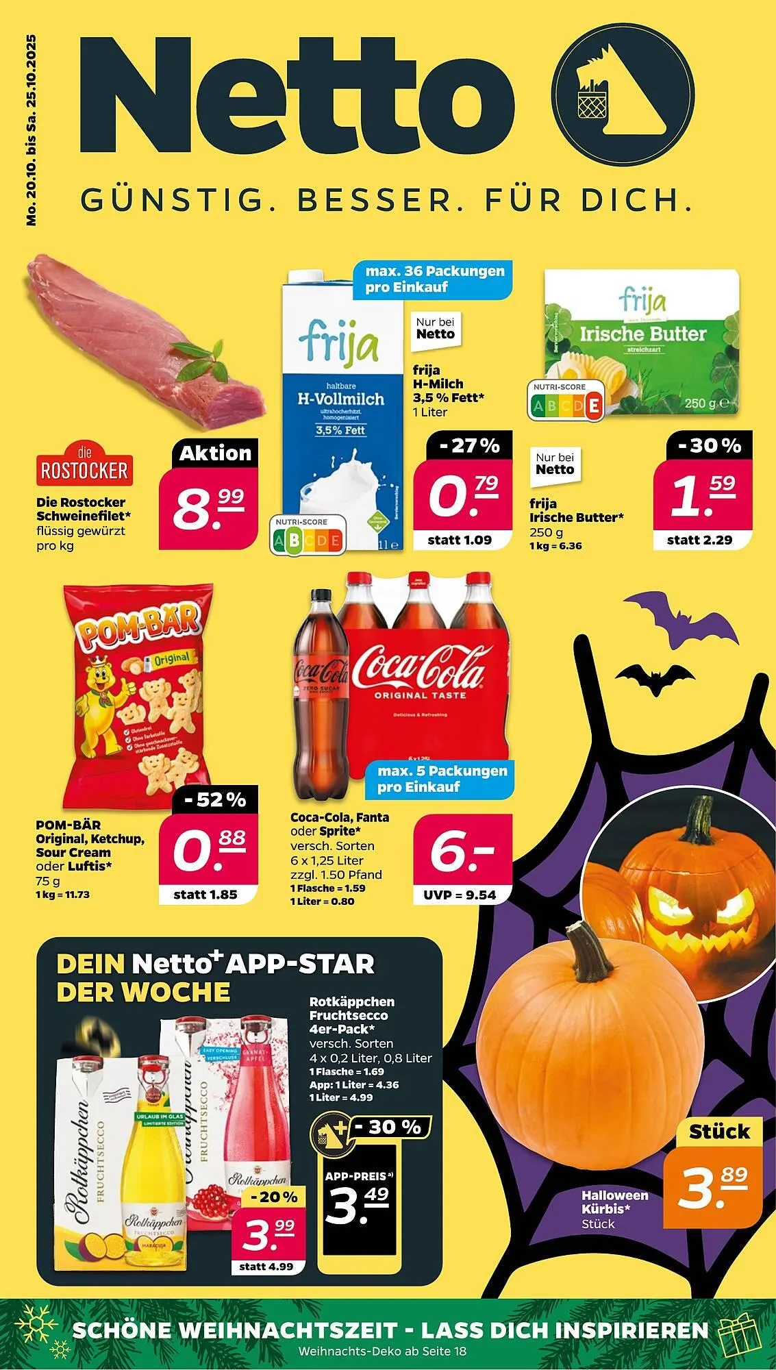 NETTO Prospekt von 20. Oktober bis 25. Oktober 2025 - Prospekt seite 1