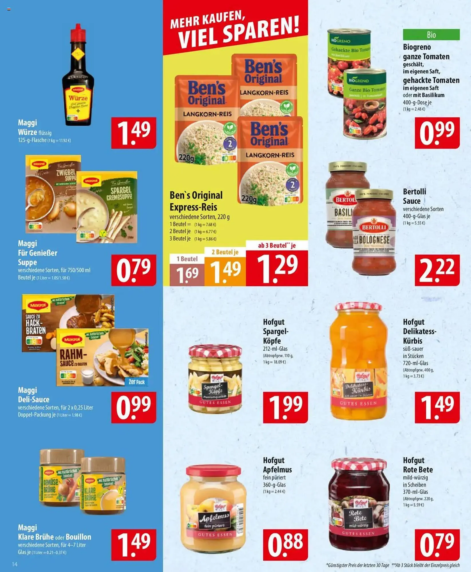 Famila Nord Ost Prospekt von 24. März bis 29. März 2025 - Prospekt seite 14