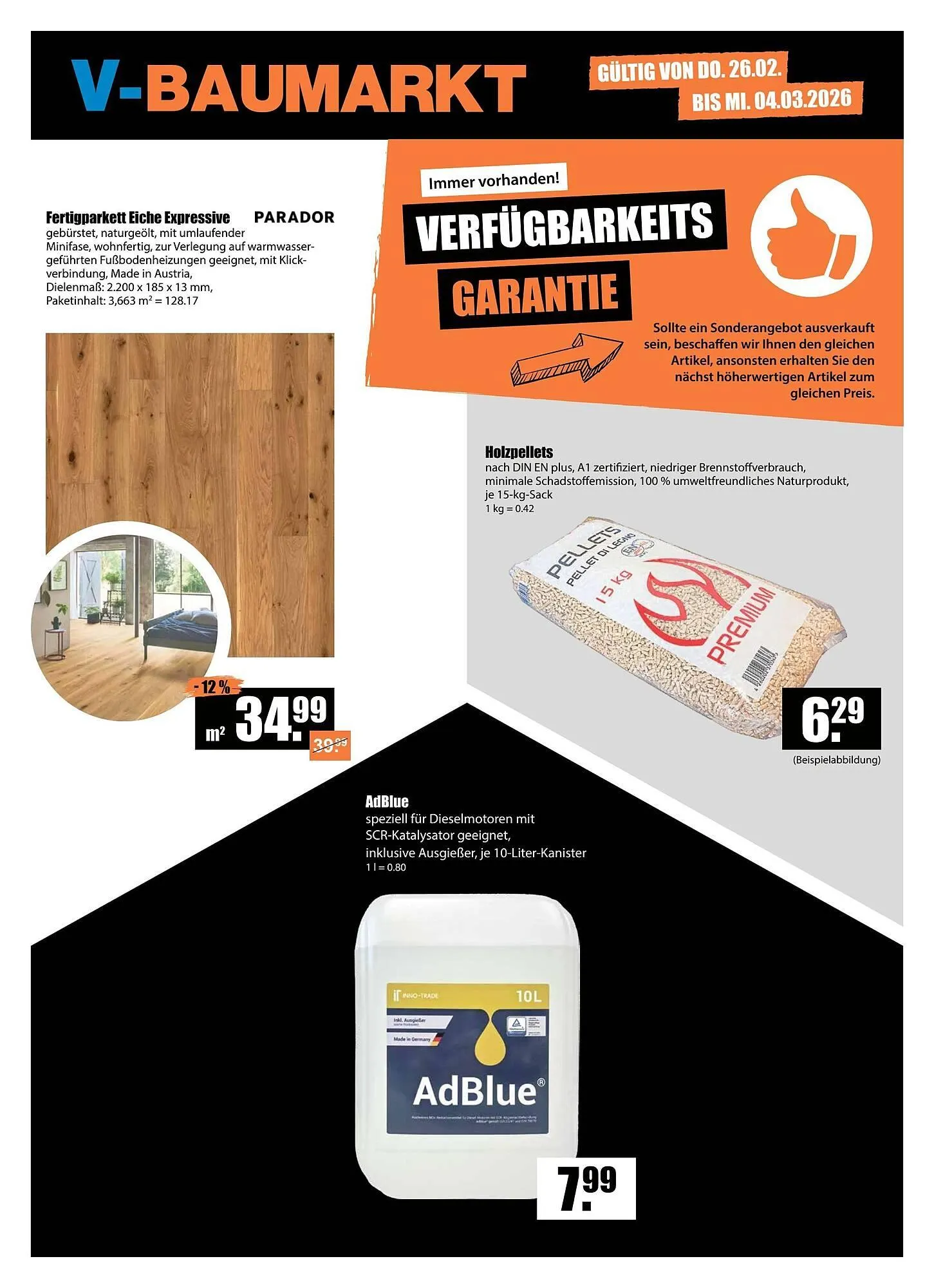 V Baumarkt Prospekt von 26. Februar bis 4. März 2026 - Prospekt seite 1