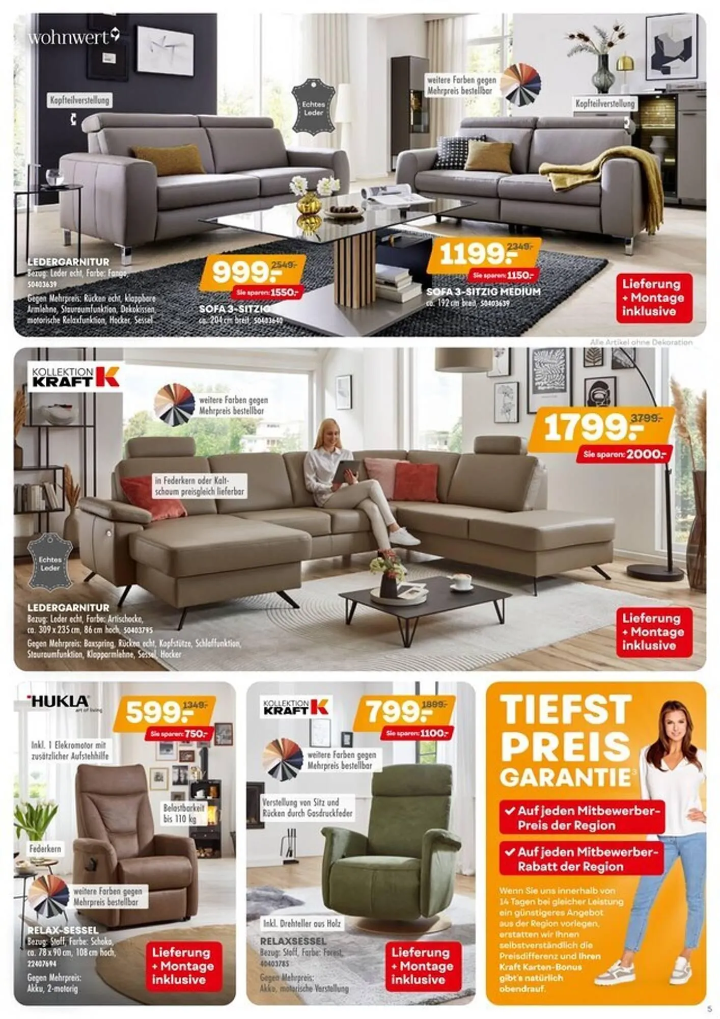 Möbel Kraft Prospekt von 5. März bis 1. April 2025 - Prospekt seite 5