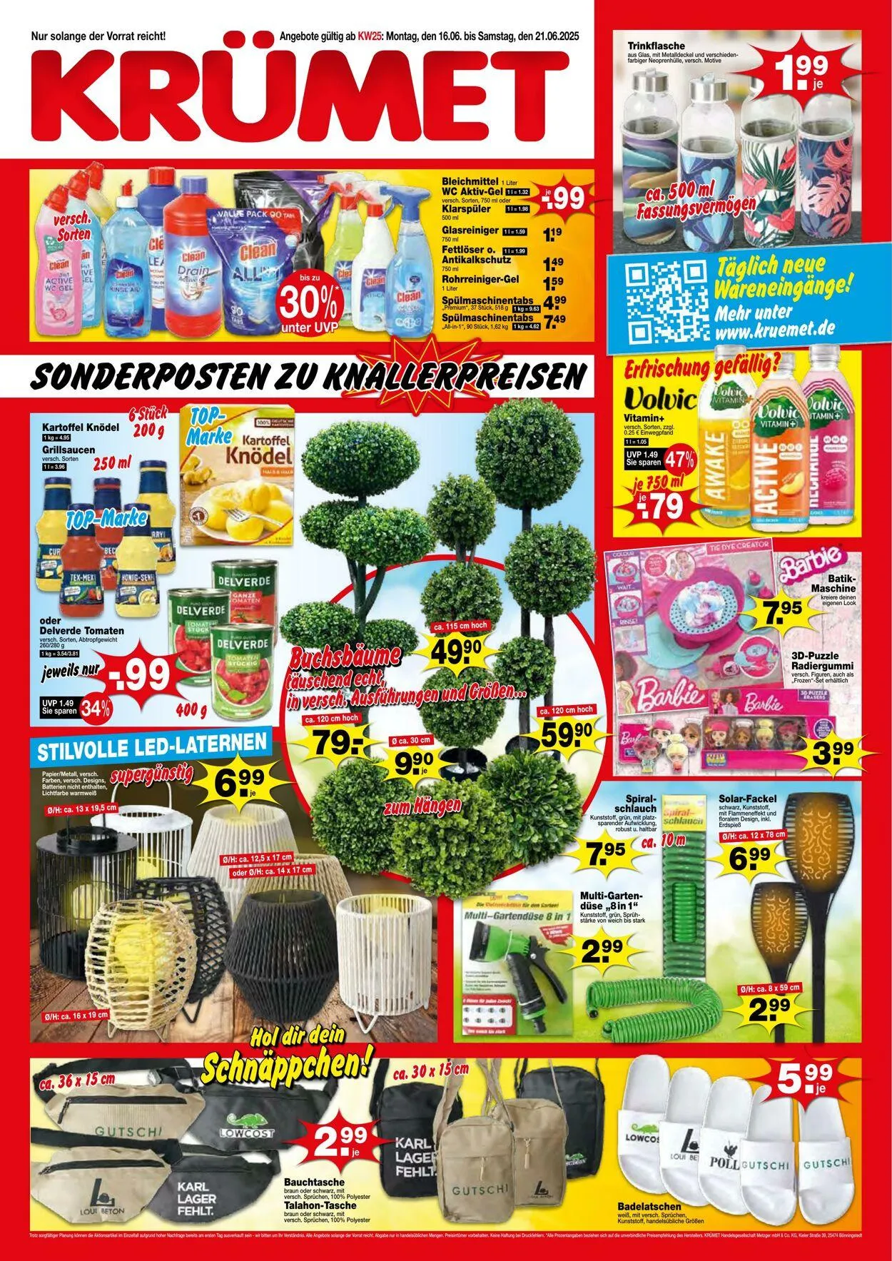 KRÜMET Aktueller Prospekt von 16. Juni bis 21. Juni 2025 - Prospekt seite 1