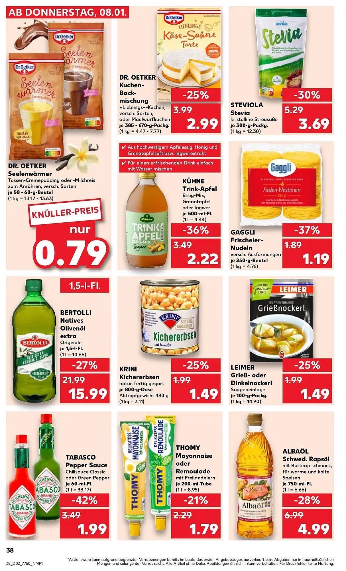 Kaufland Prospekt von 11. Januar bis 14. Januar 2026 - Prospekt seite 38