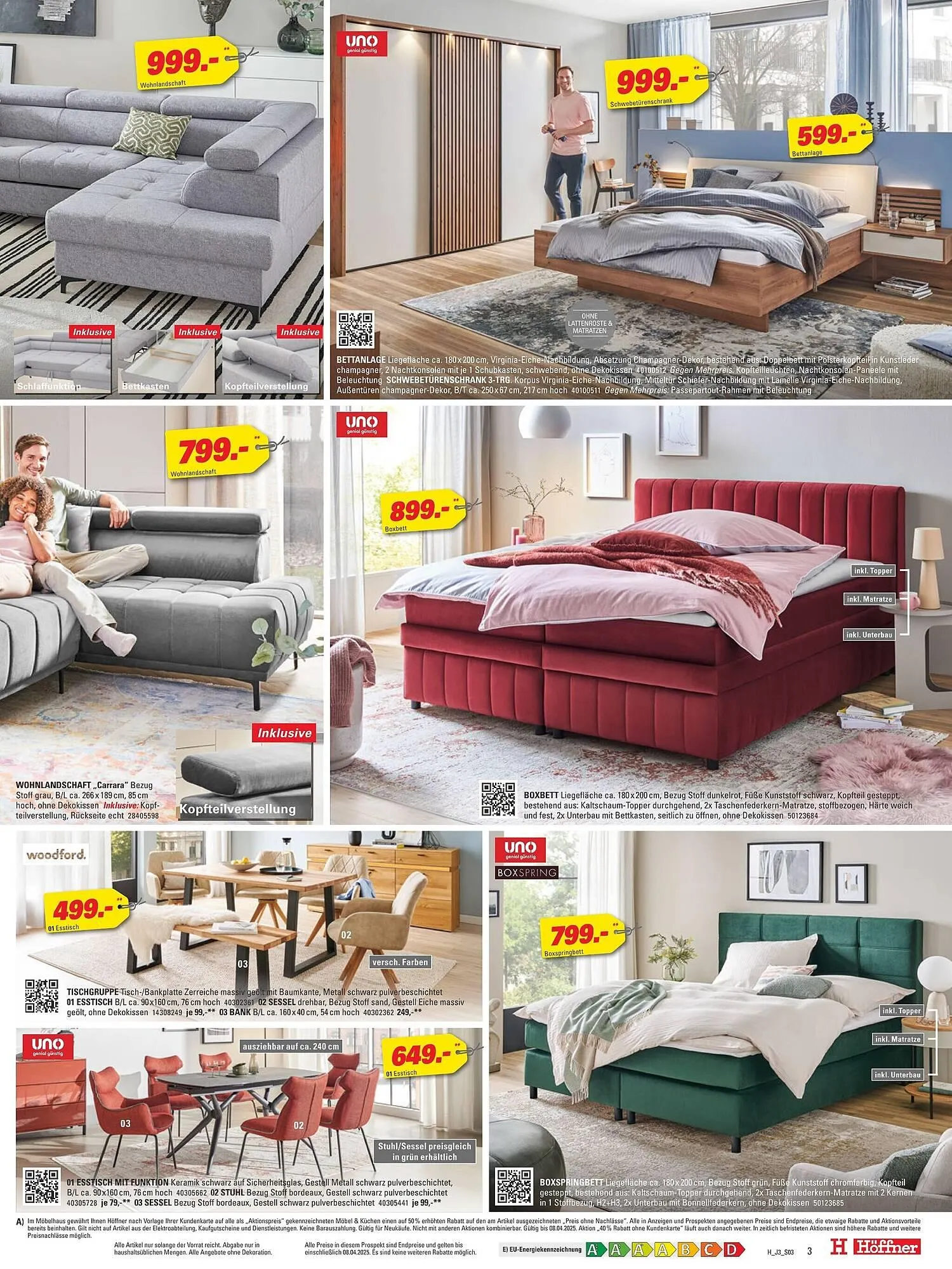Höffner Prospekt von 26. März bis 8. April 2025 - Prospekt seite 3