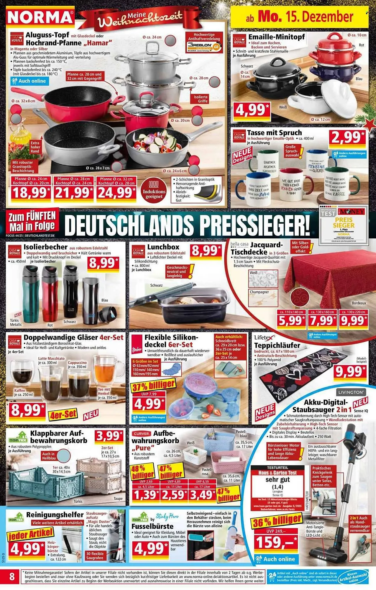 Norma Prospekt von 15. Dezember bis 21. Dezember 2025 - Prospekt seite 12