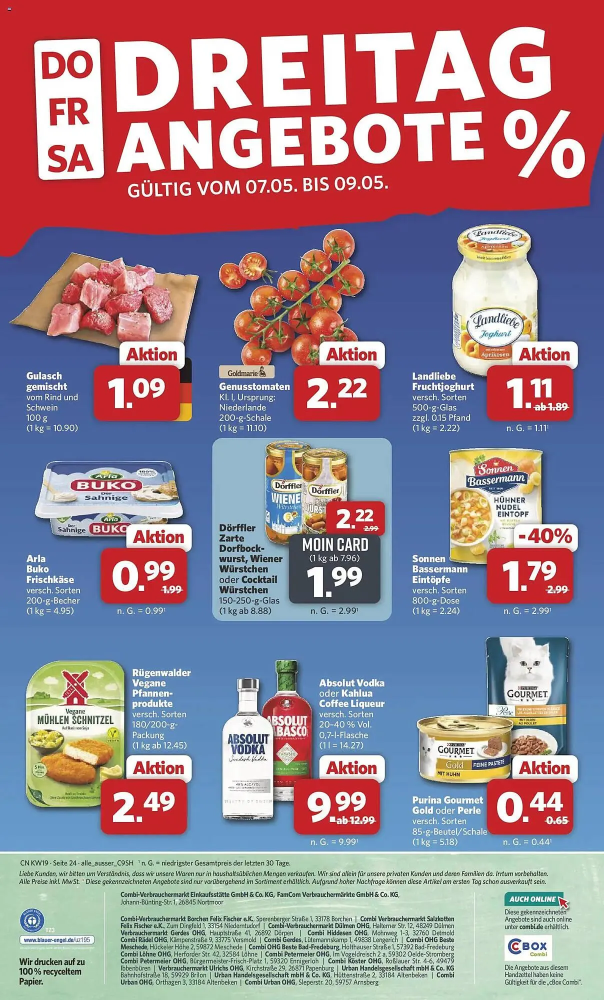 Combi Prospekt von 4. Mai bis 9. Mai 2026 - Prospekt seite 25