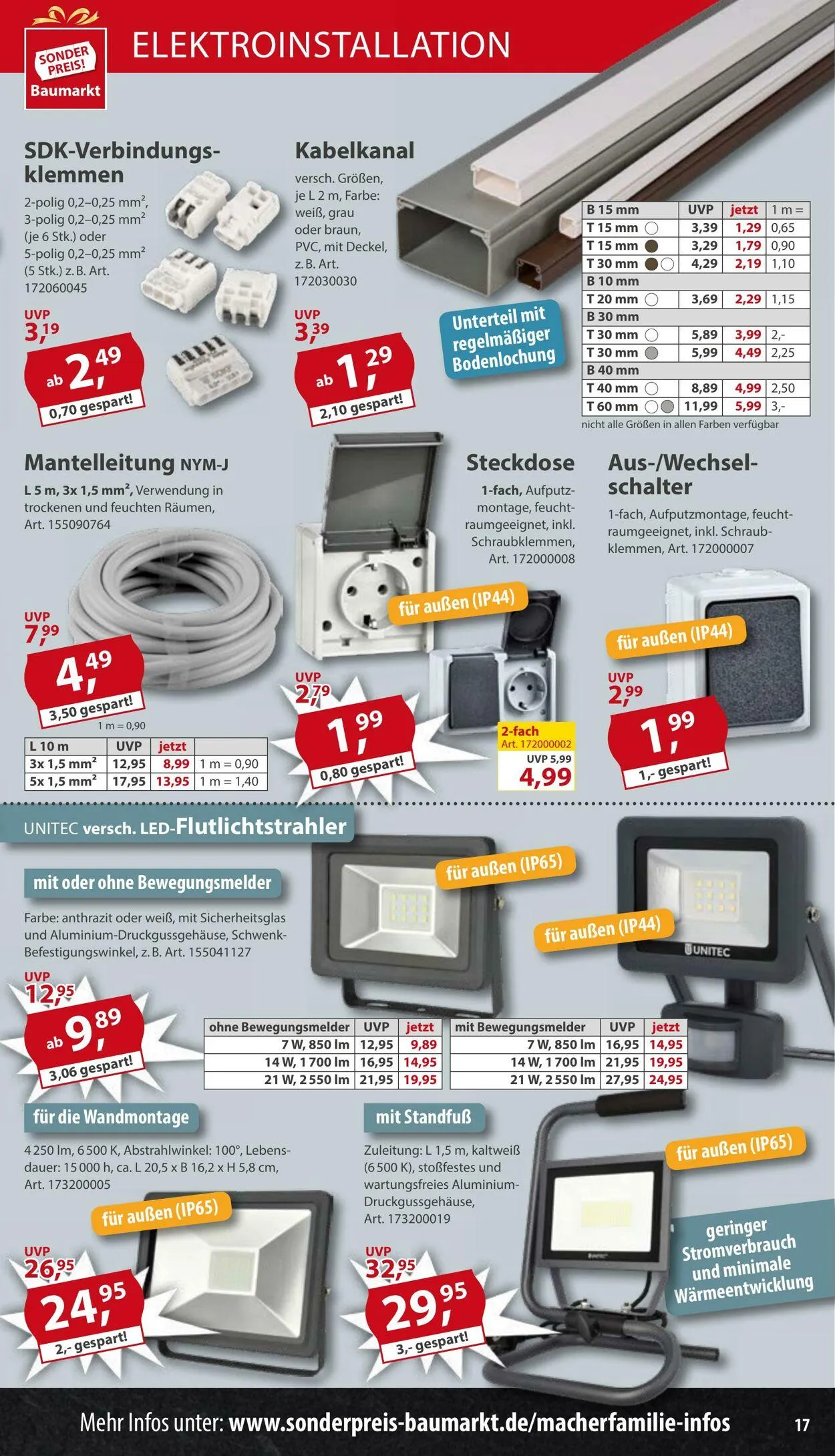 Sonderpreis Baumarkt Aktueller Prospekt von 10. Mai bis 24. Mai 2025 - Prospekt seite 17