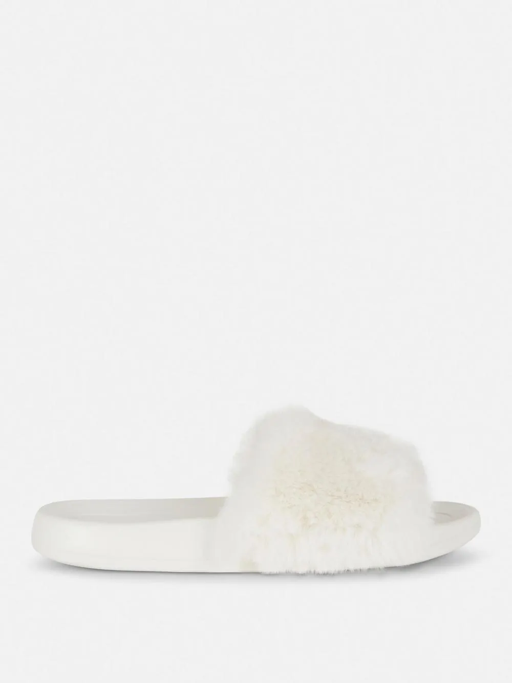 Kunstpelz-Pantoletten