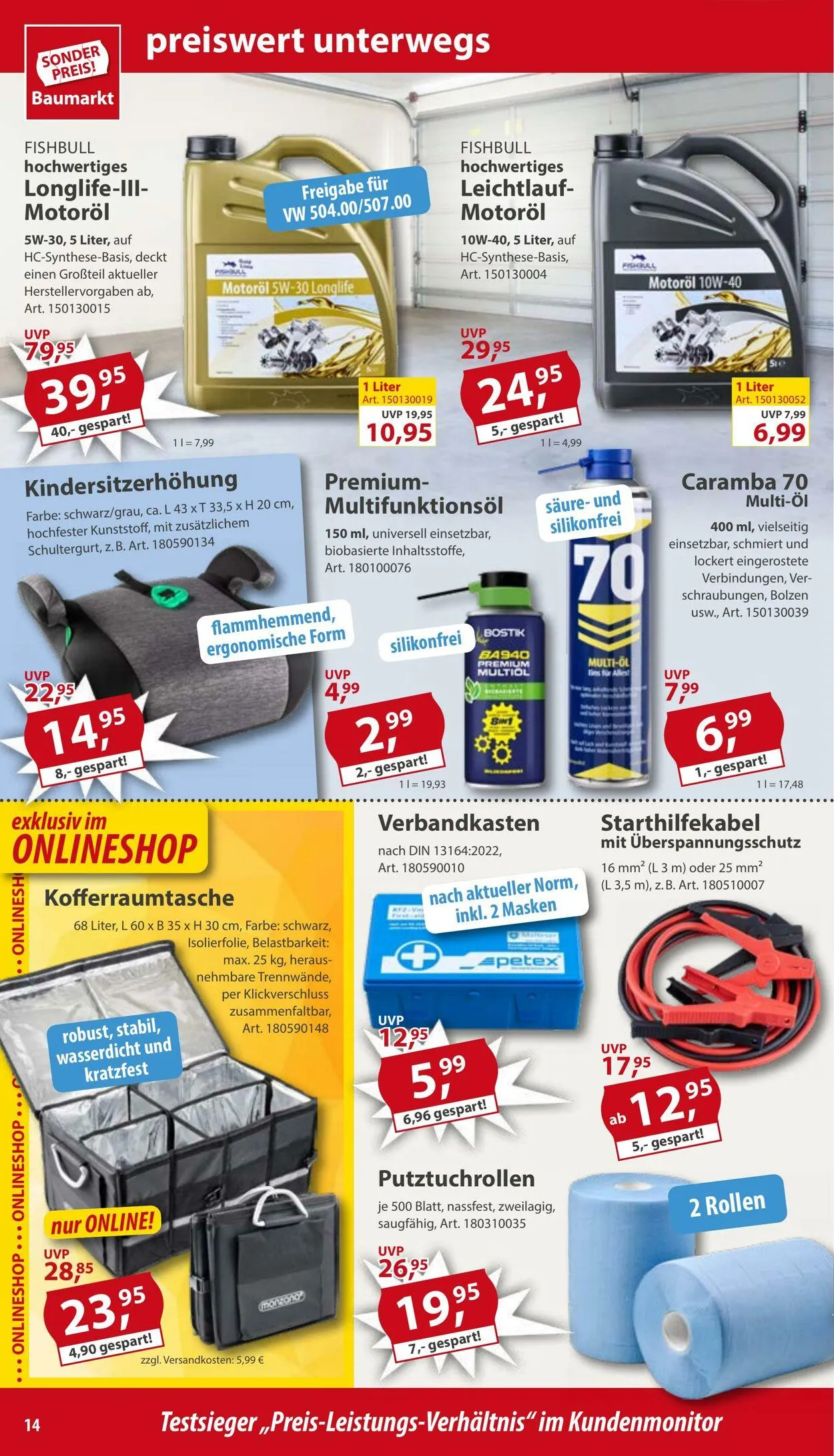 Sonderpreis Baumarkt Aktueller Prospekt von 5. Juli bis 19. Juli 2025 - Prospekt seite 14