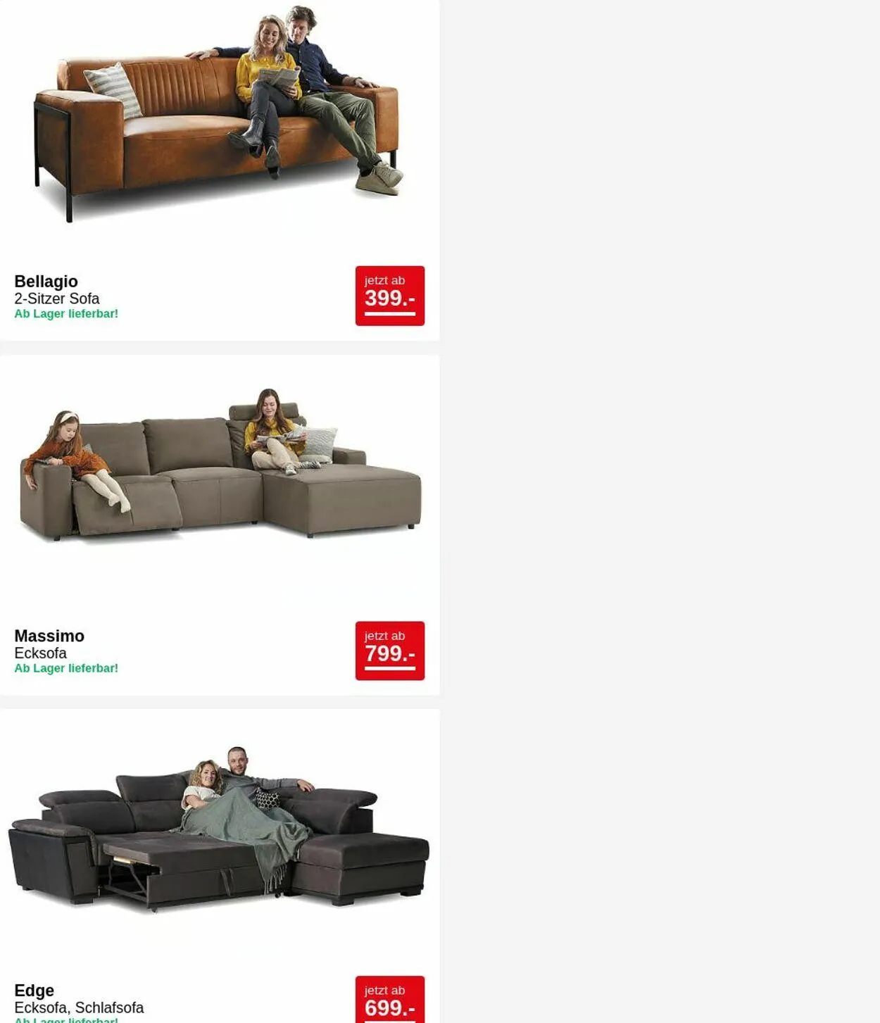 Seats and Sofas Aktueller Prospekt von 24. März bis 2. April 2025 - Prospekt seite 4