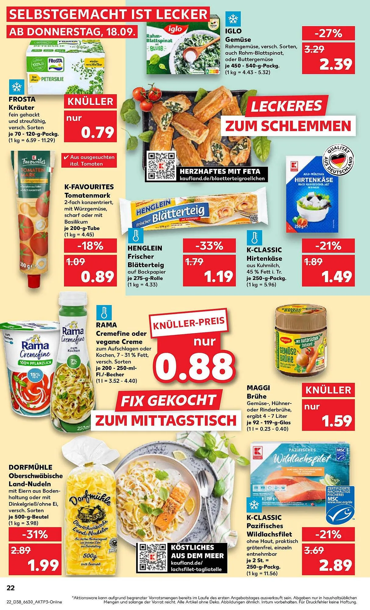 Kaufland Prospekt von 21. September bis 24. September 2025 - Prospekt seite 22