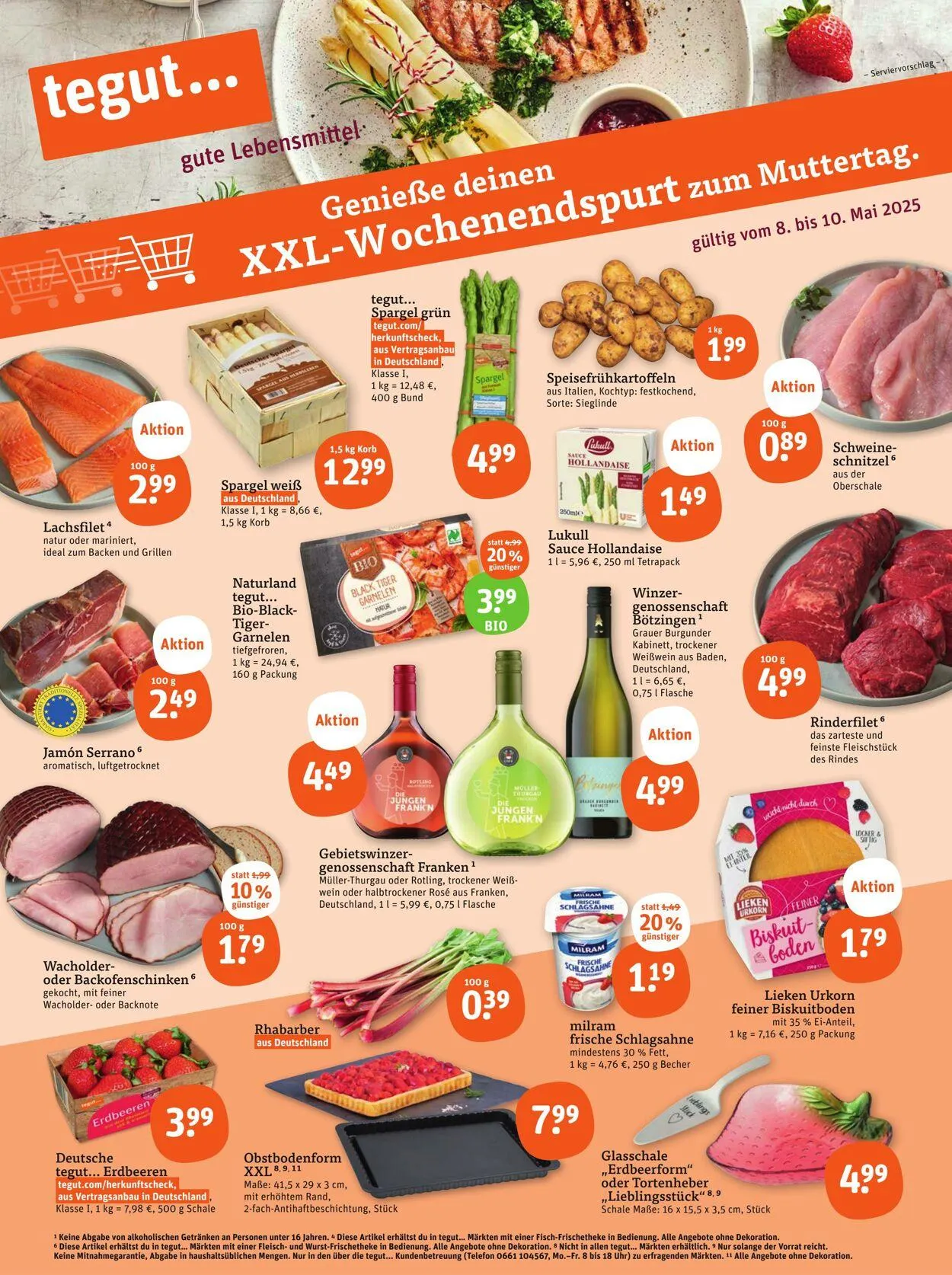 Tegut Aktueller Prospekt von 5. Mai bis 11. Mai 2025 - Prospekt seite 1