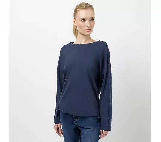 Wählen Sie Ihre Variante: STEFFEN SCHRAUT Sweatshirt Rundhalsausschnitt Strasssteine leger weit